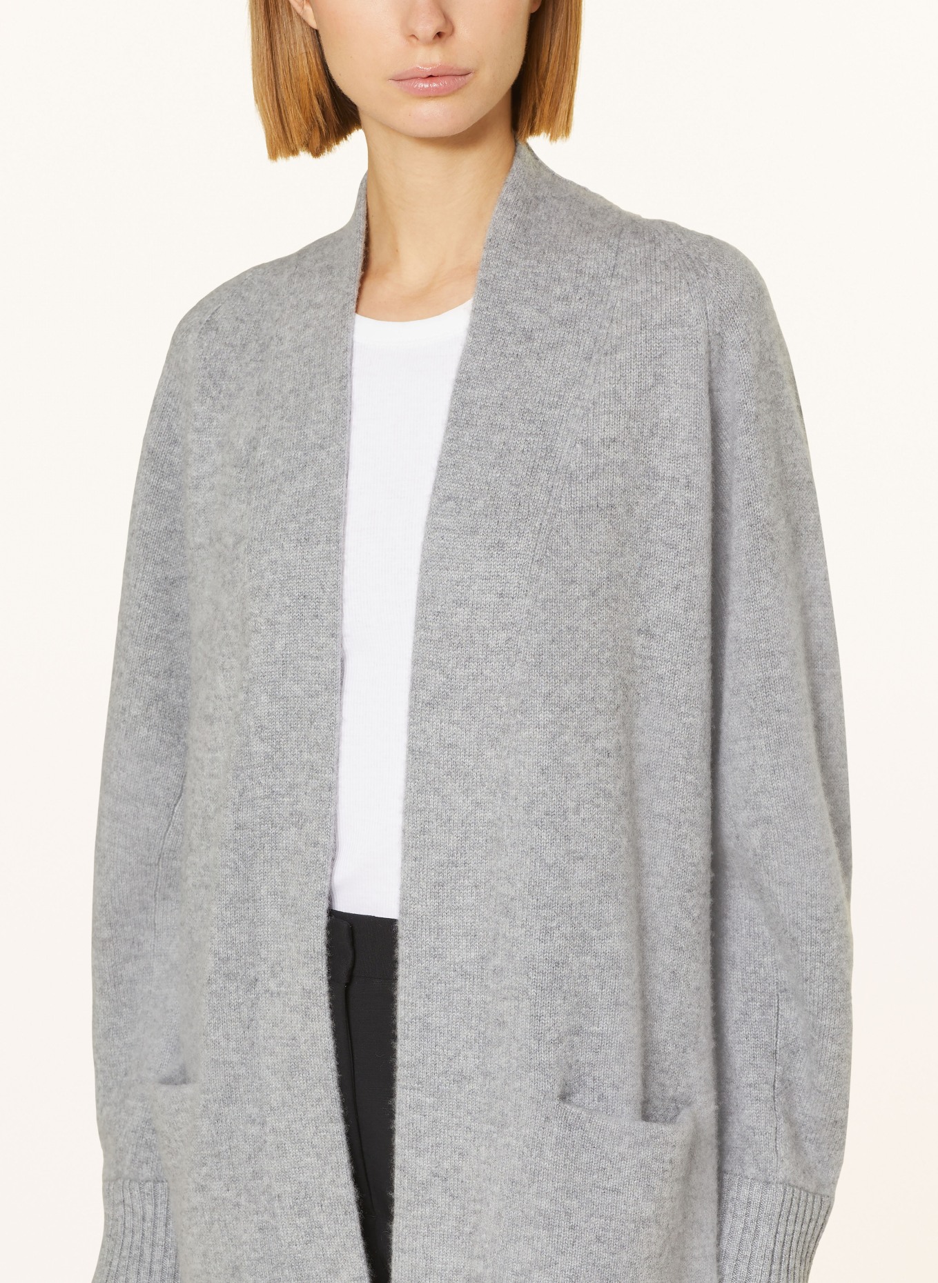 VINCE Knit cardigan made of cashmere, Color: GRAY (Image 4)
