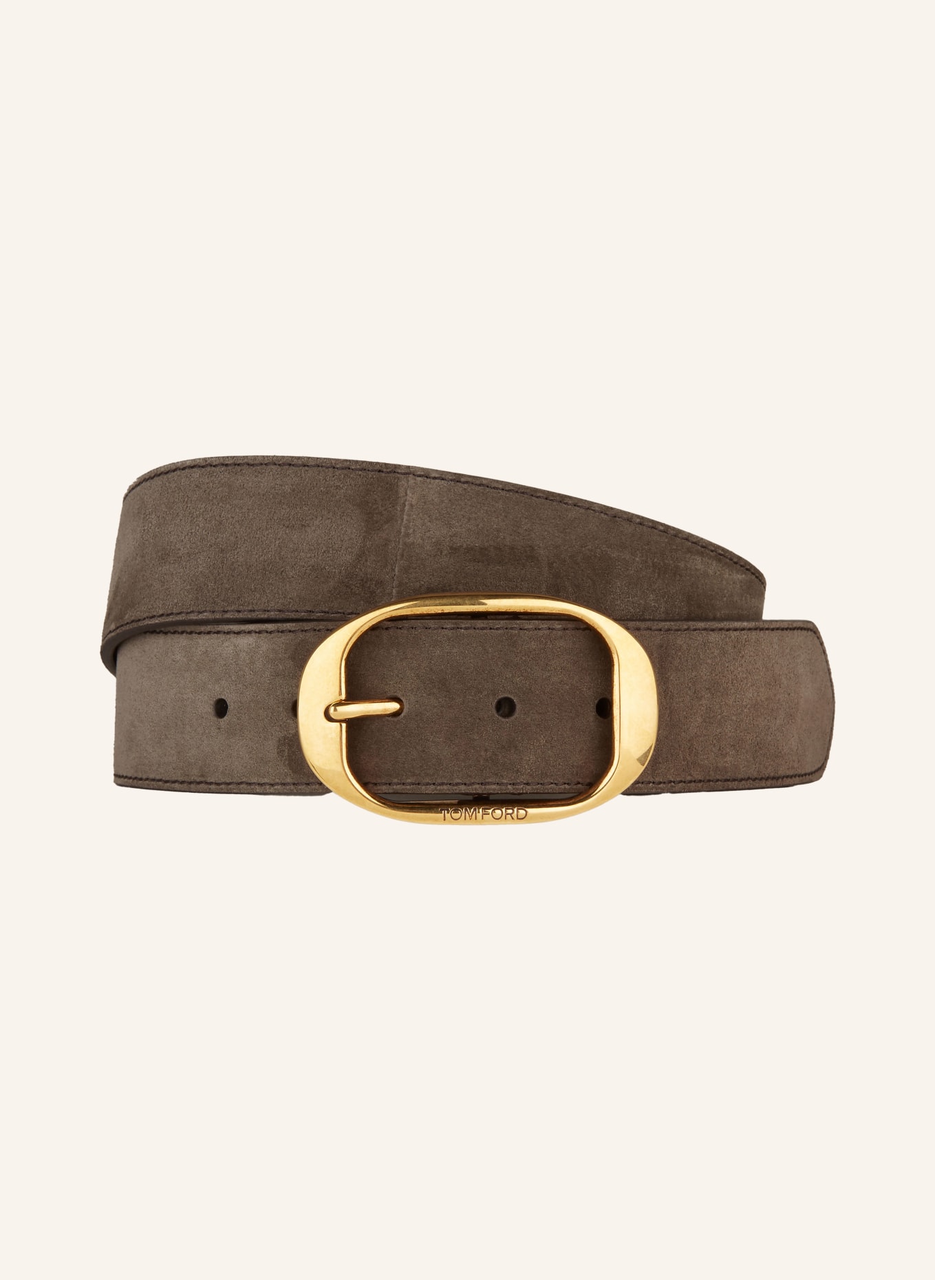 TOM FORD Leather belt, Color: DARK BROWN (Image 1)