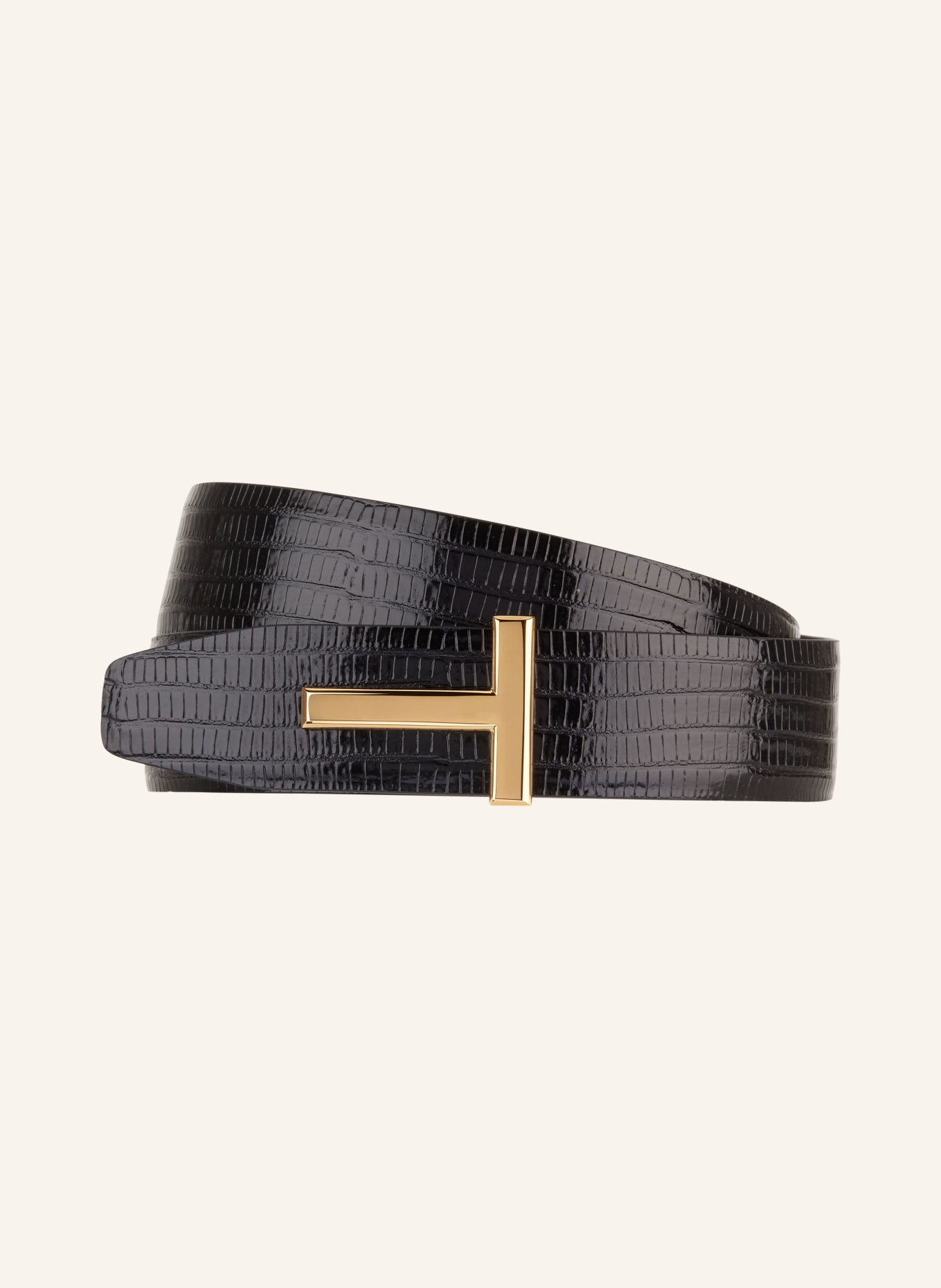 TOM FORD Leather belt, Color: BLACK (Image 1)