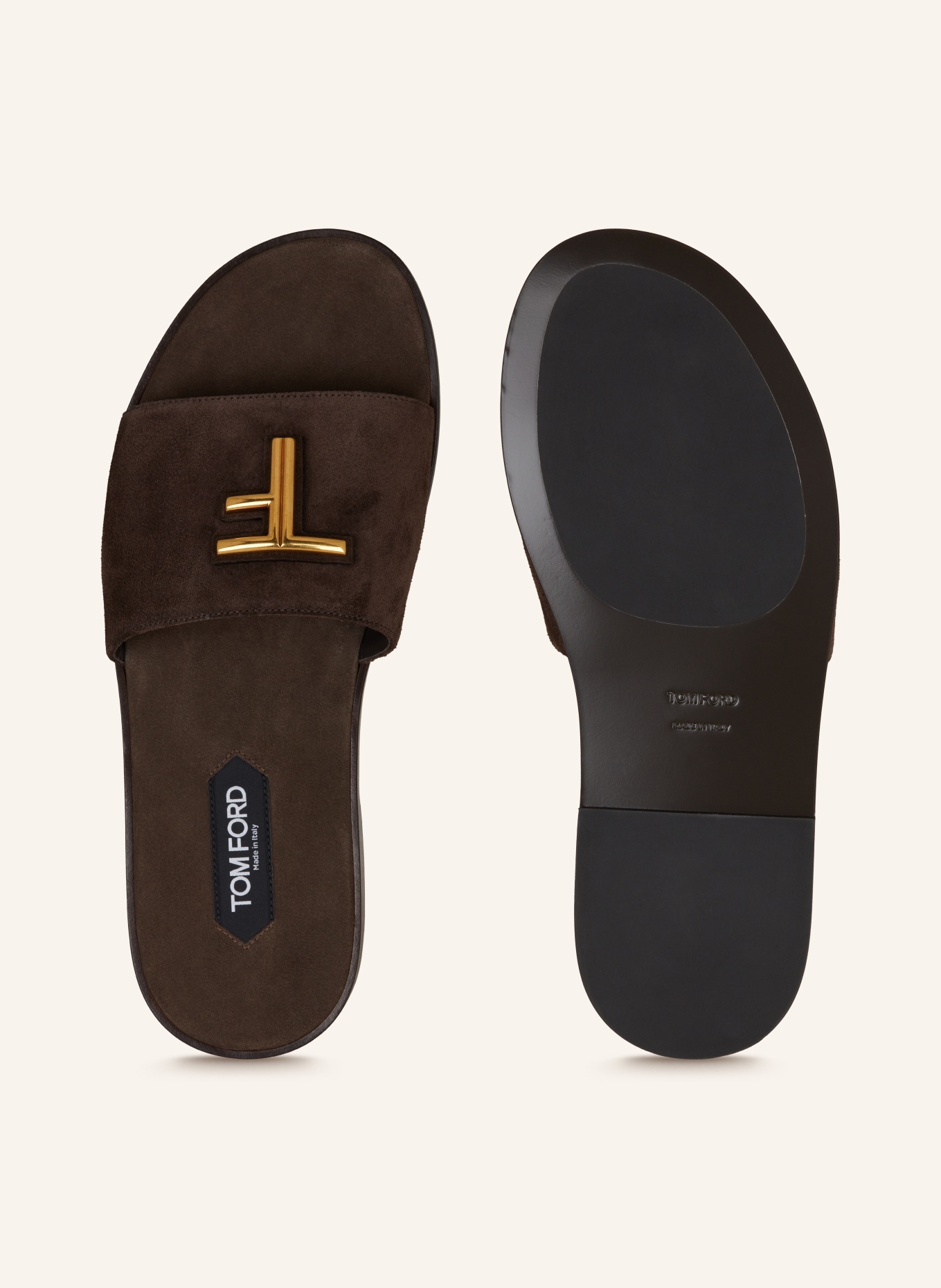 TOM FORD Slides BRIGHTON in dark brown