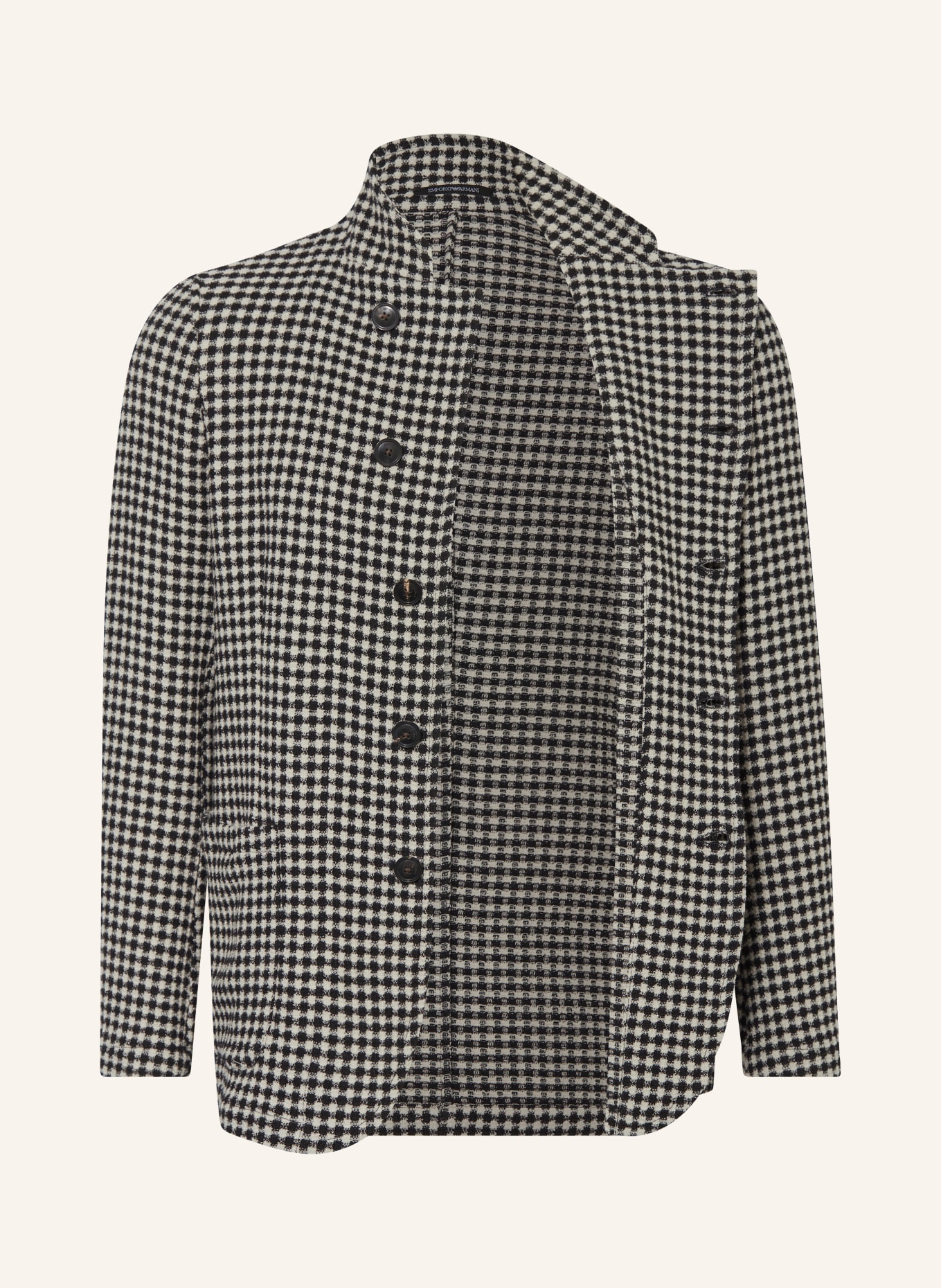 EMPORIO ARMANI Tailored jacket slim fit, Color: BLACK/ CREAM (Image 4)