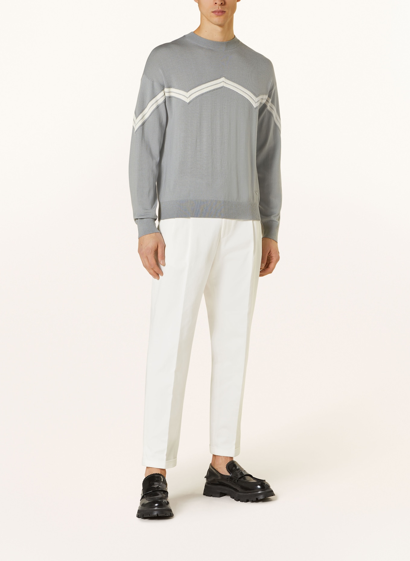 EMPORIO ARMANI Pullover, Farbe: GRAU/ WEISS (Bild 2)