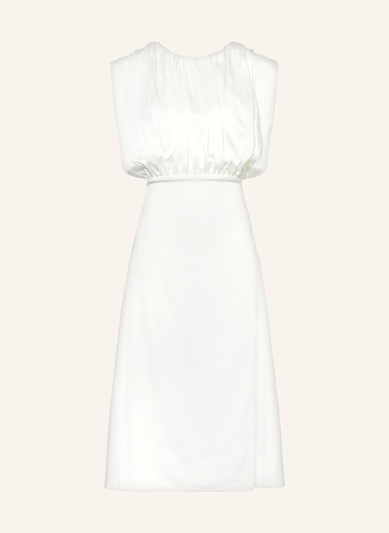 JIL SANDER Satin dress, Color: WHITE (Image 1)