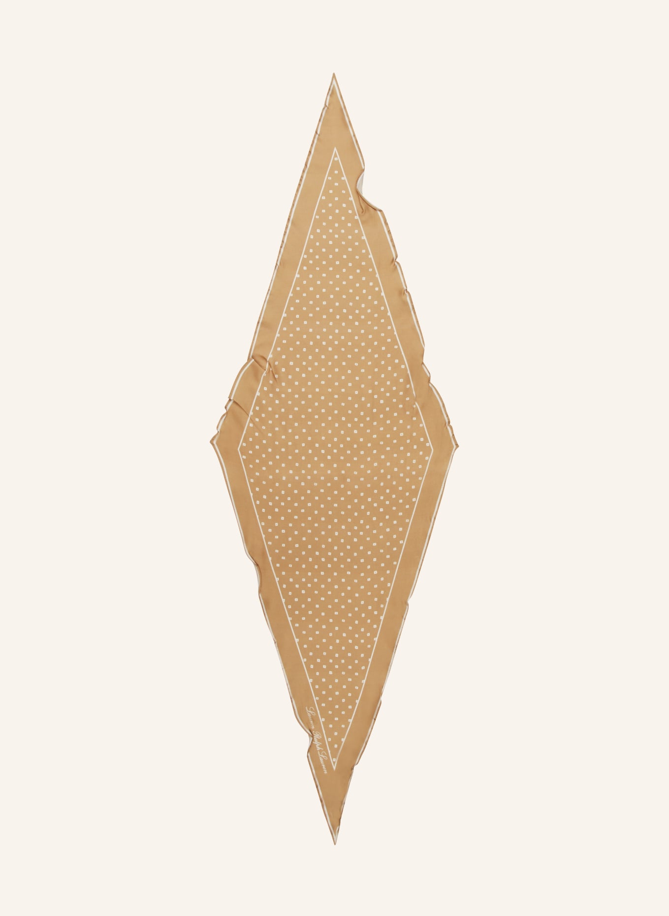 LAUREN RALPH LAUREN Hedvábný šátek, Barva: KHAKI/ KRÉMOVÁ (Obrázek 1)