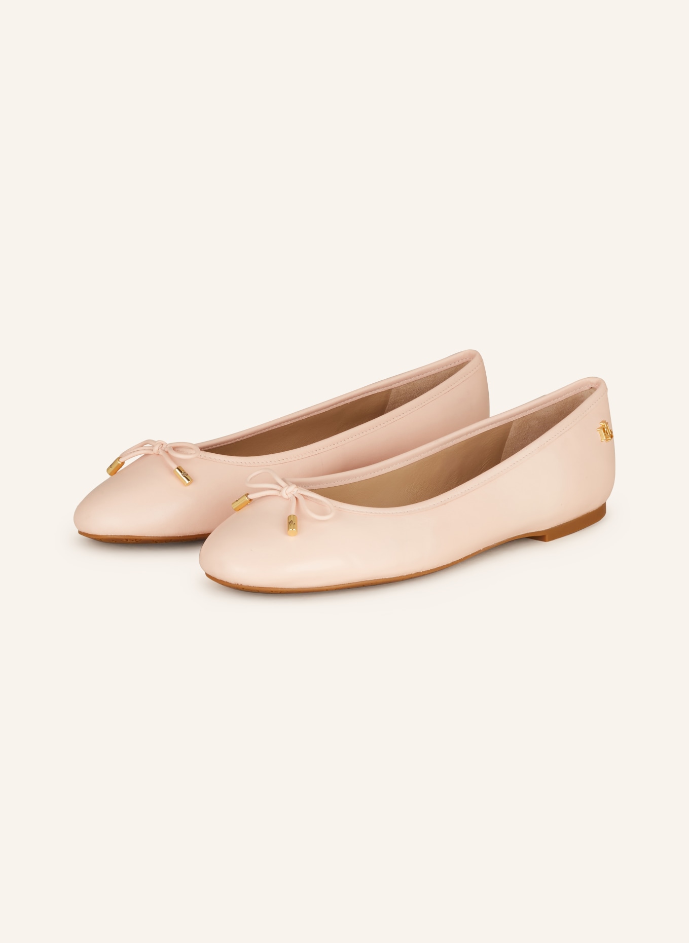 LAUREN RALPH LAUREN Ballerinaskor JAYNA: LJUSROSA
