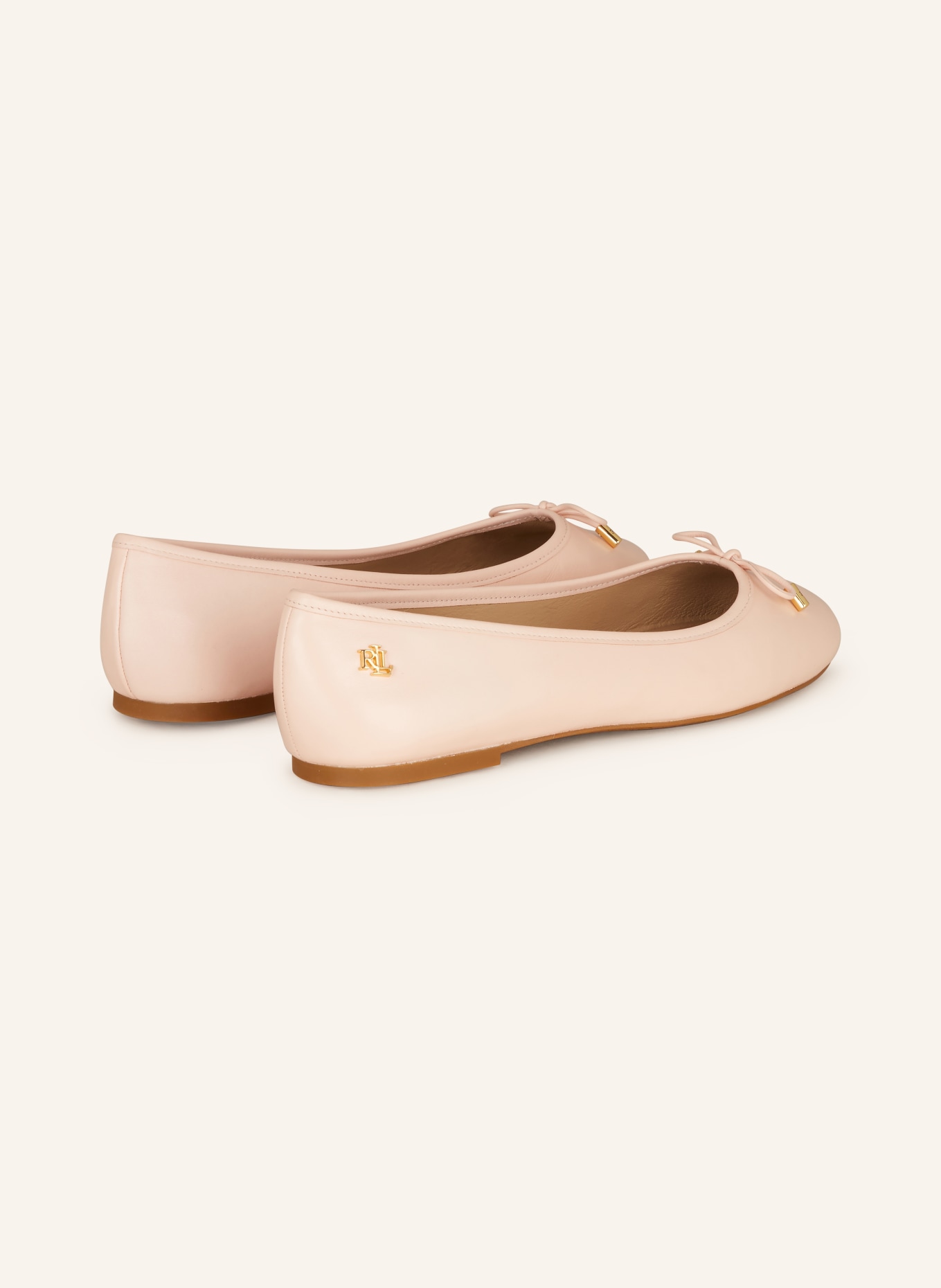 LAUREN RALPH LAUREN Ballerinaskor JAYNA: LJUSROSA