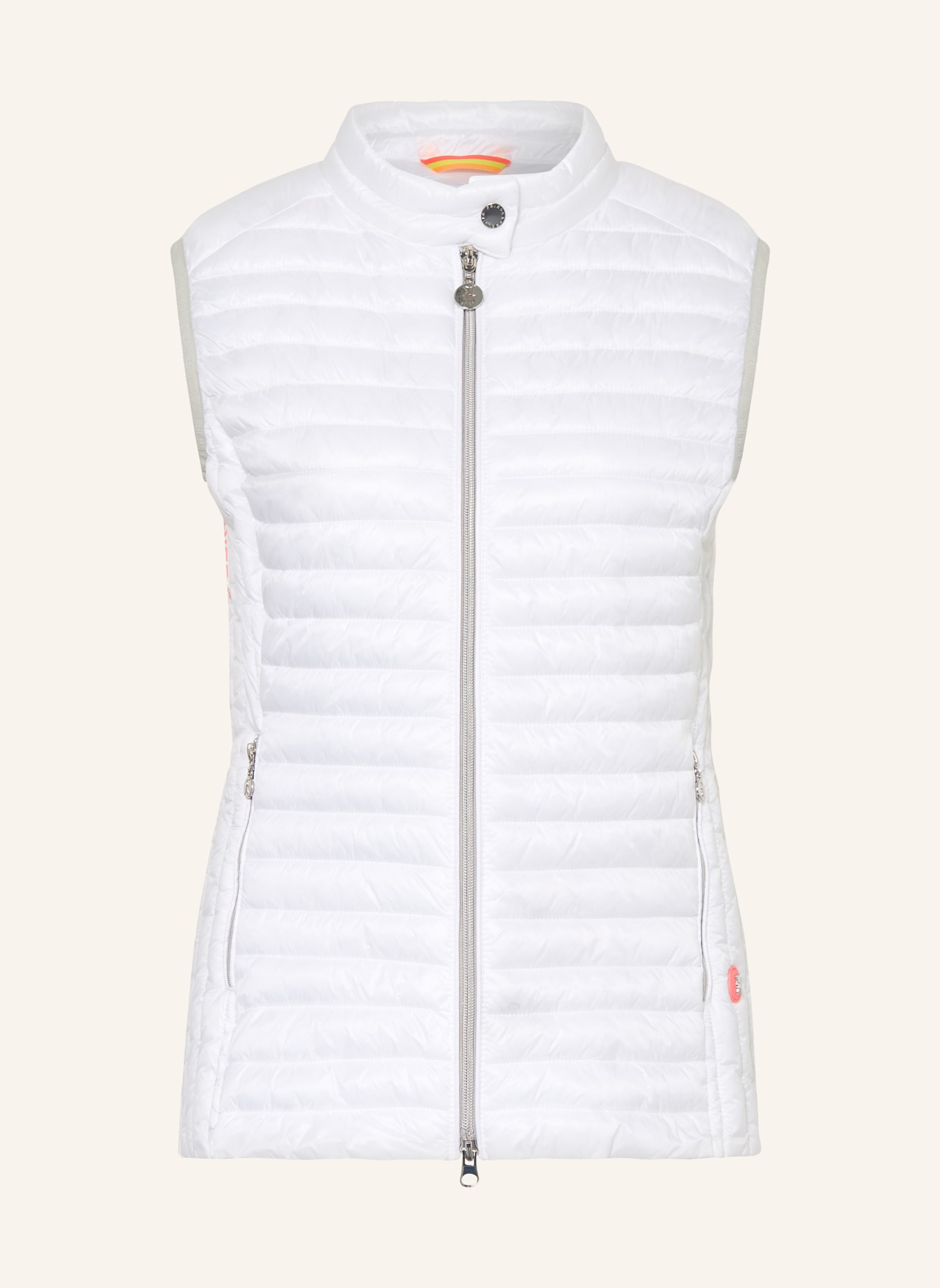 FRIEDA & FREDDIES Quilted vest BIBY, Color: WHITE/ LIGHT GRAY (Image 1)