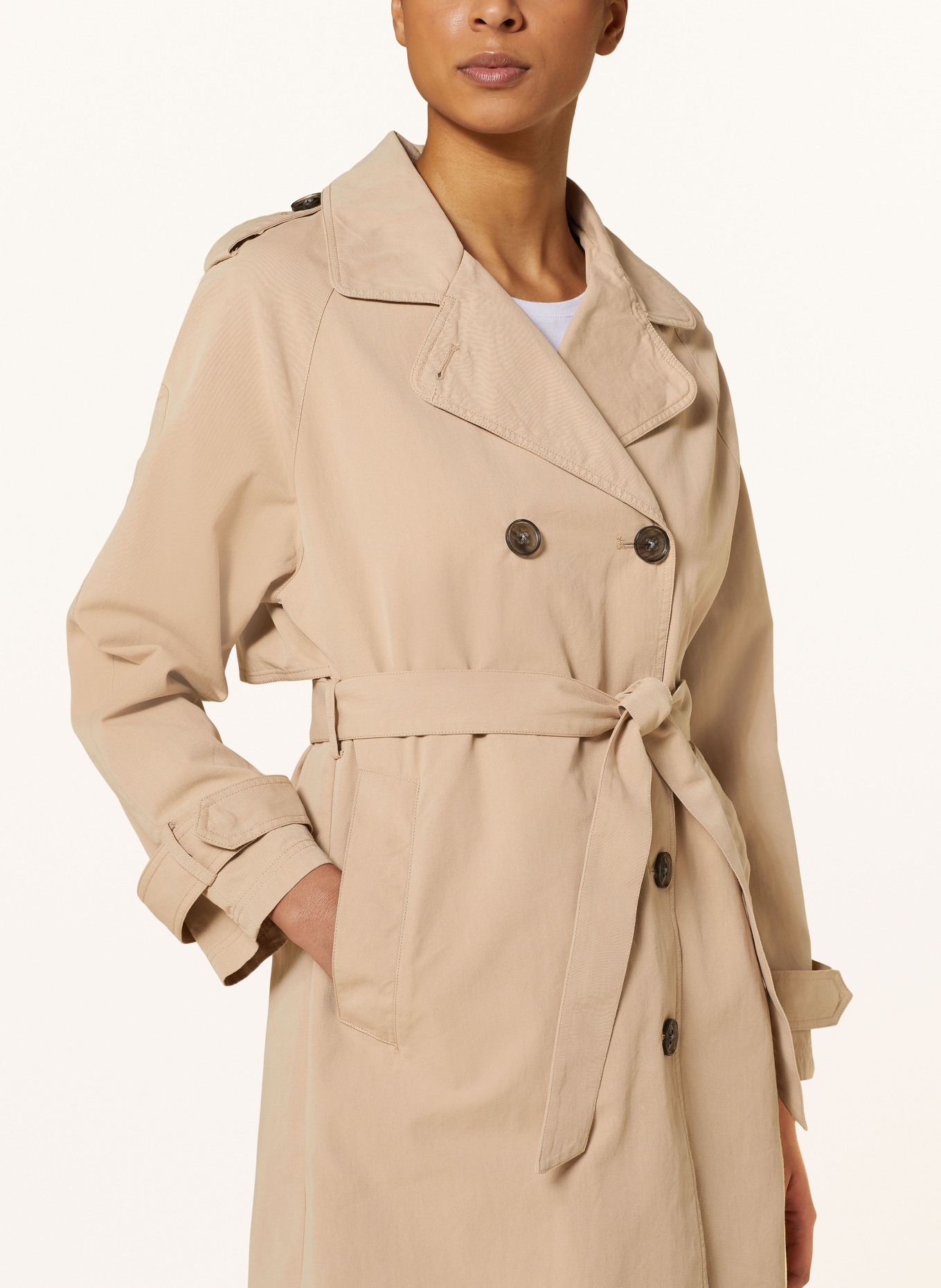 FRIEDA & FREDDIES Oversized trench coat, Color: BEIGE (Image 4)