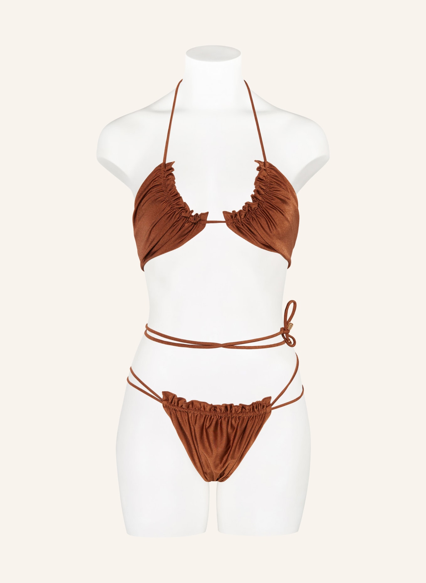 JANTHEE Berlin Triangel-Bikini-Hose AMY, Farbe: BRAUN (Bild 4)