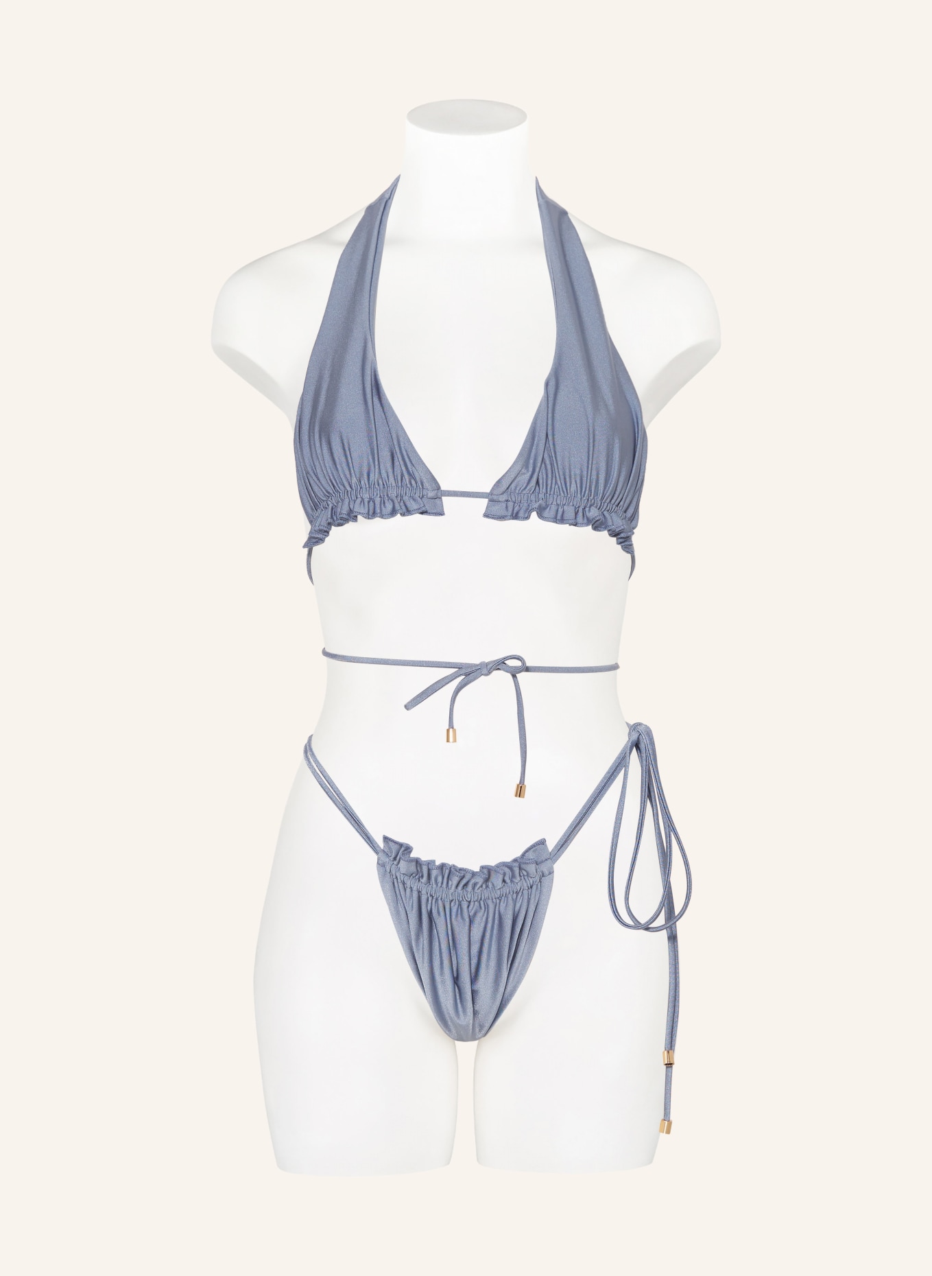 JANTHEE Triangel-Bikini-Hose AMY: BLAUGRAU