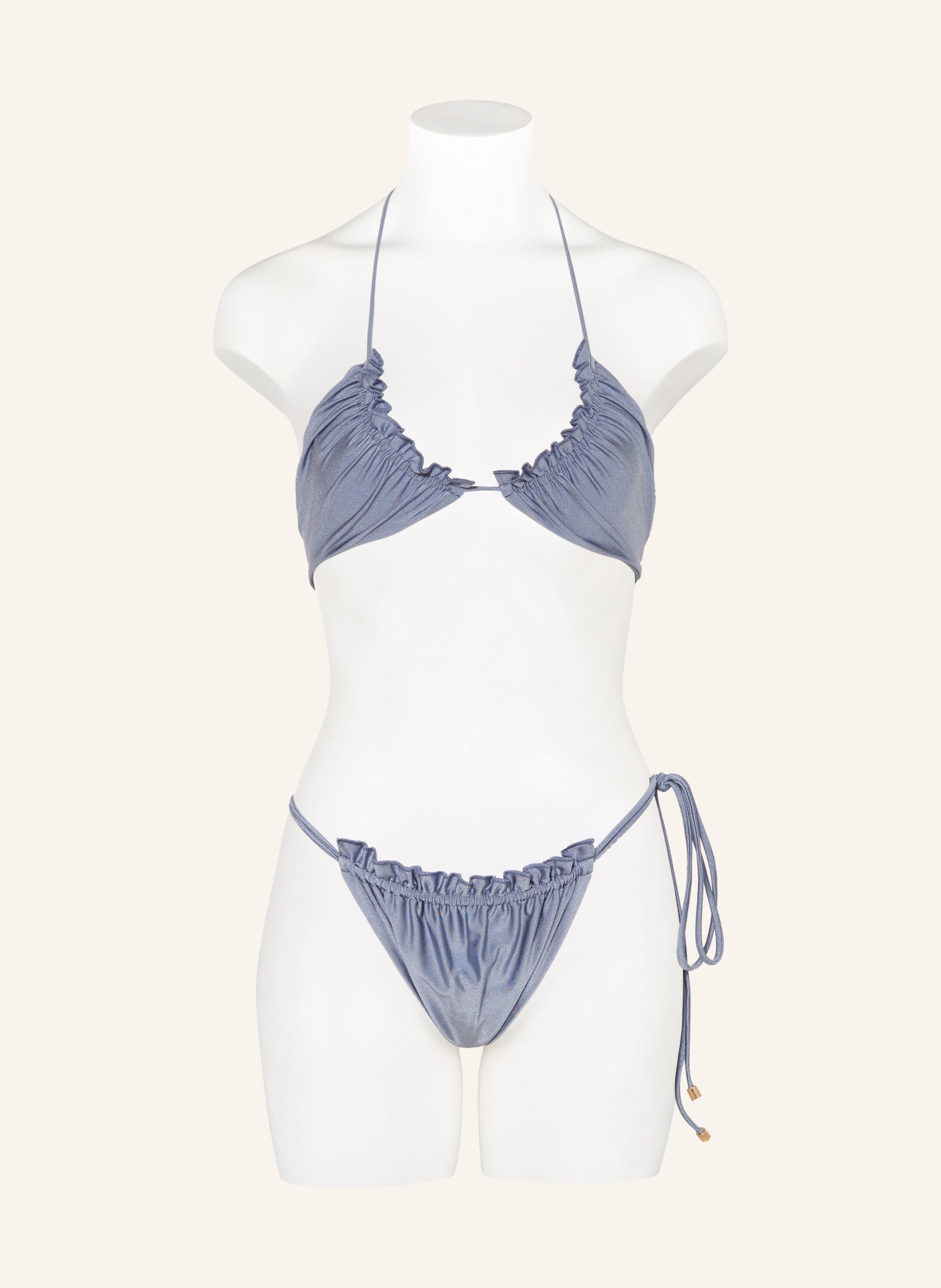 JANTHEE Triangel-Bikini-Hose AMY: BLAUGRAU