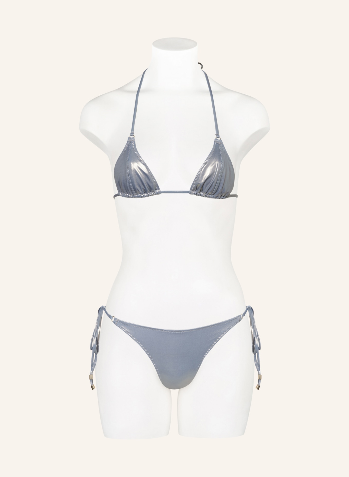 JANTHEE Berlin Triangel-Bikini-Hose TANIA, Farbe: SILBER (Bild 2)