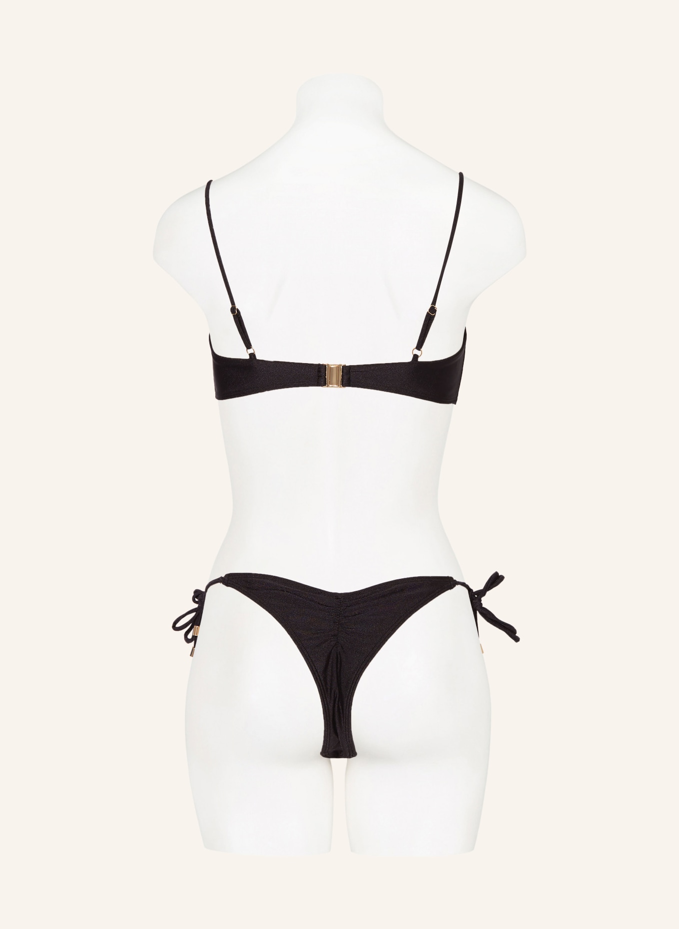JANTHEE Berlin Bralette bikini top ZENNA, Color: BLACK (Image 3)