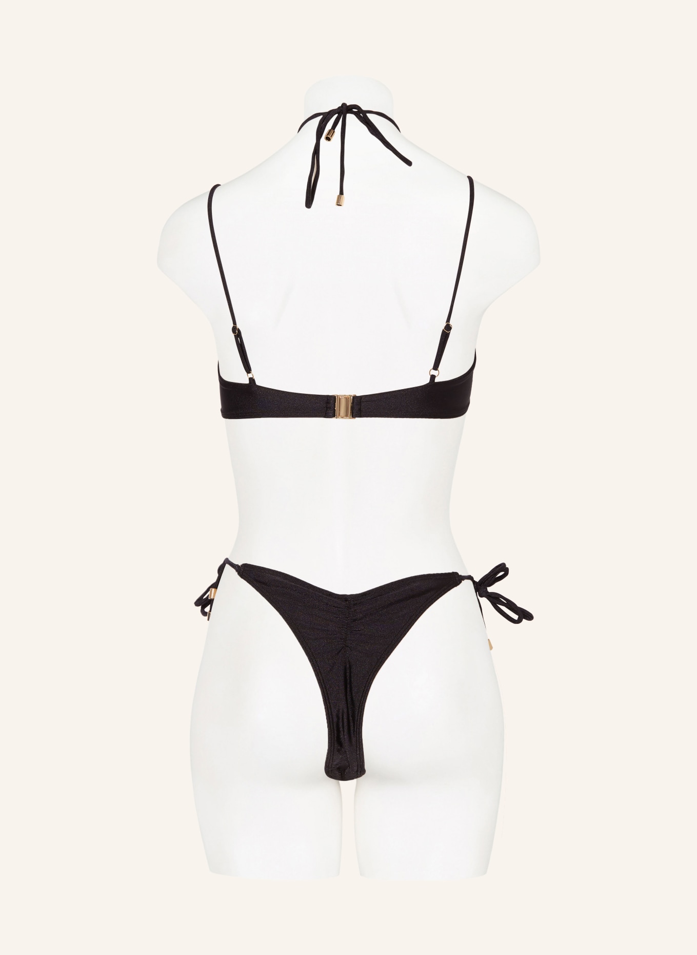 JANTHEE Berlin Bralette bikini top ZENNA, Color: BLACK (Image 5)