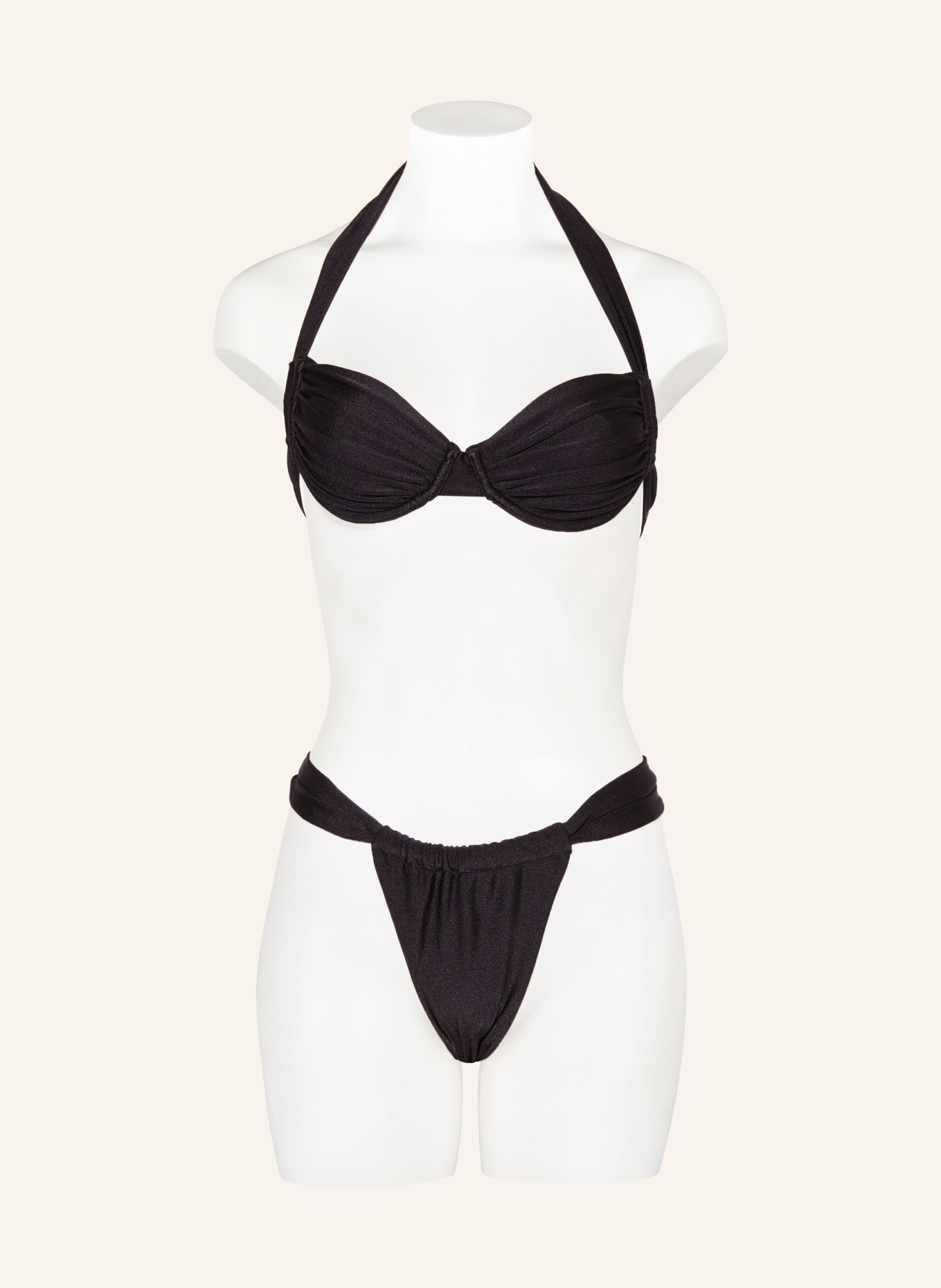 JANTHEE Berlin Underwired bikini top MADANA, Color: BLACK (Image 2)