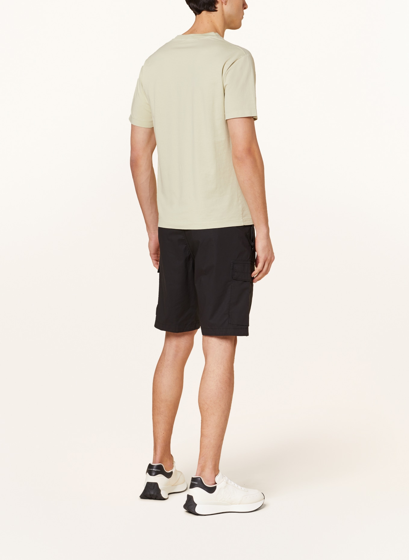 Khaki stone island t shirt on sale