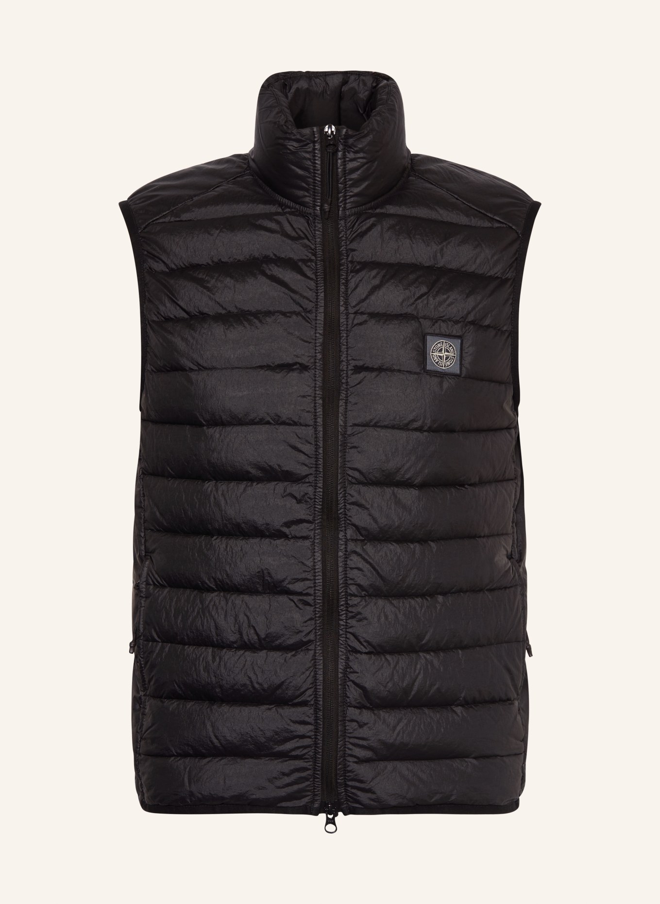 STONE ISLAND Quilted vest, Color: BLACK (Image 1)