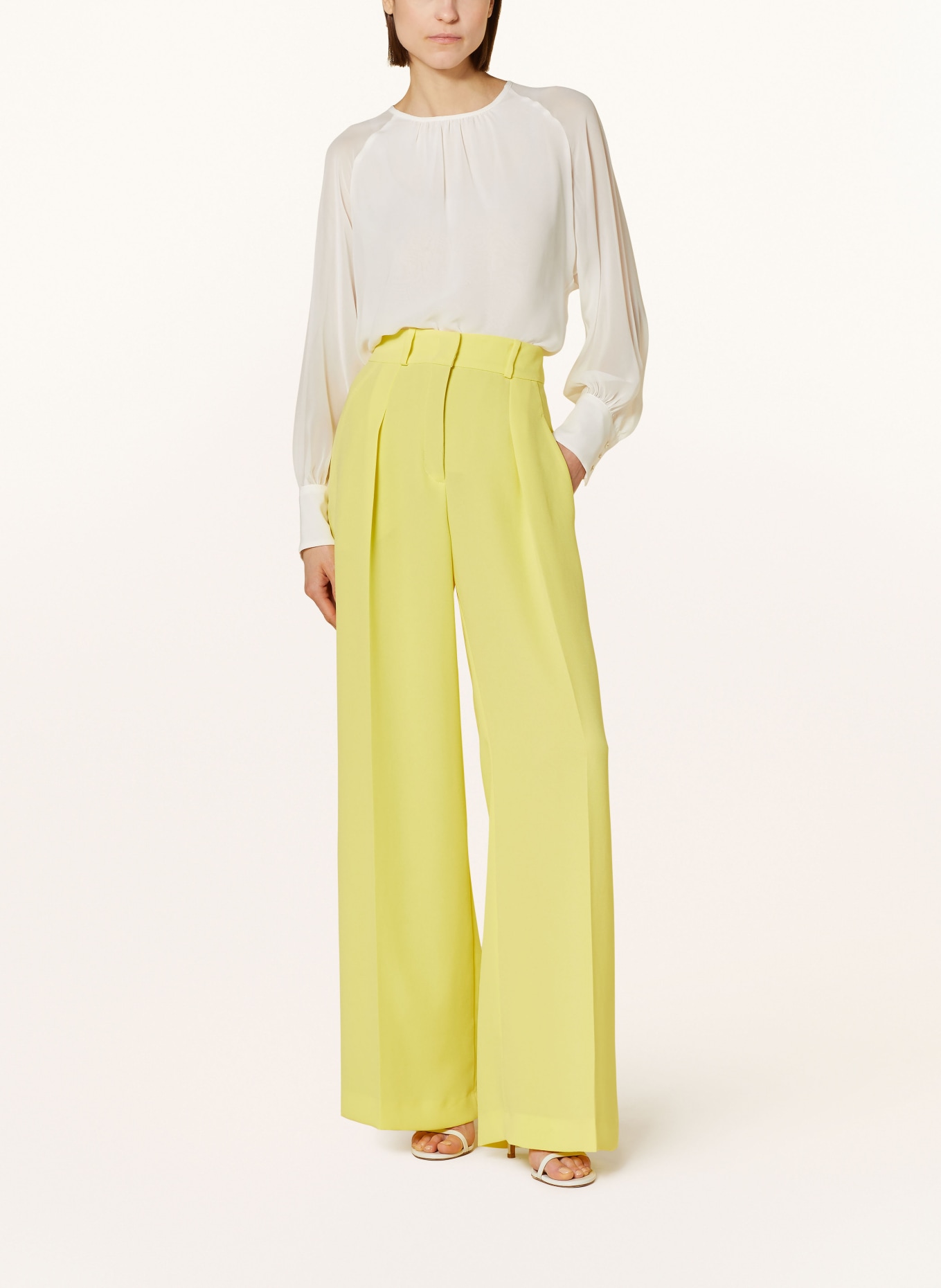 SLY 010 Wide leg trousers FLORA, Color: YELLOW (Image 2)