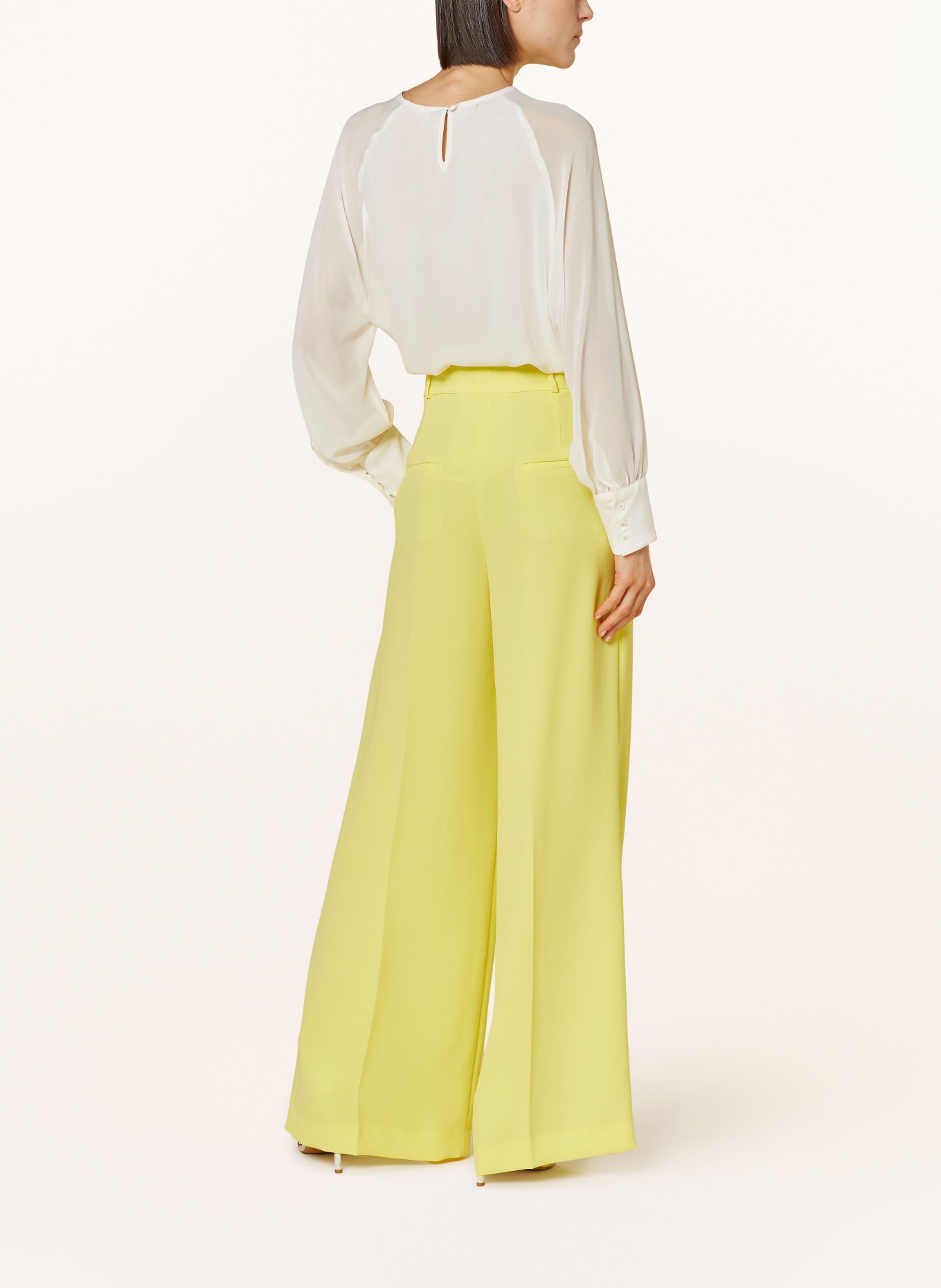 SLY 010 Wide leg trousers FLORA, Color: YELLOW (Image 3)