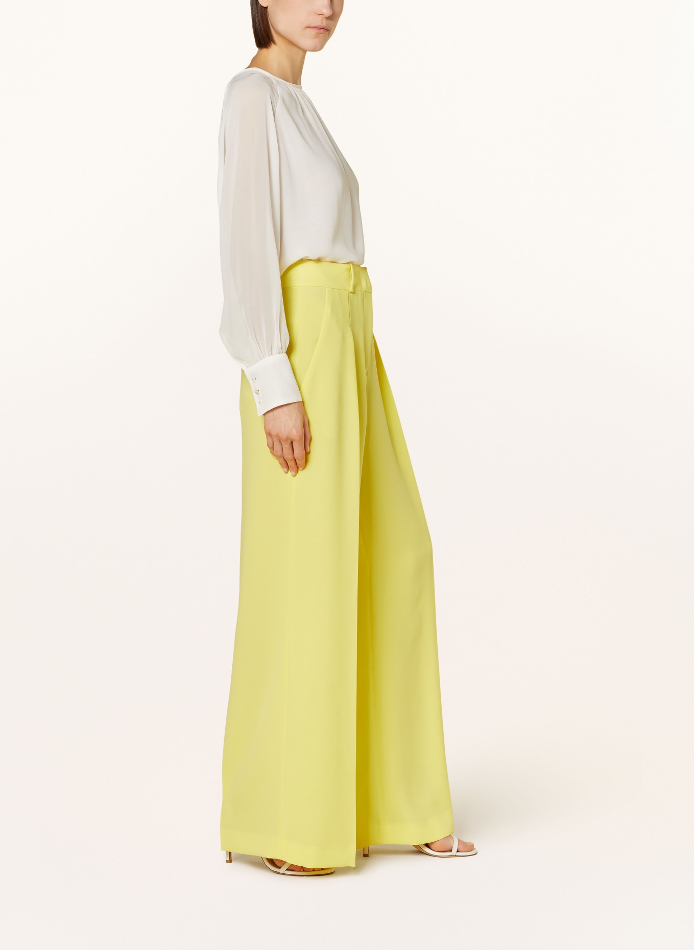 SLY 010 Wide leg trousers FLORA, Color: YELLOW (Image 4)