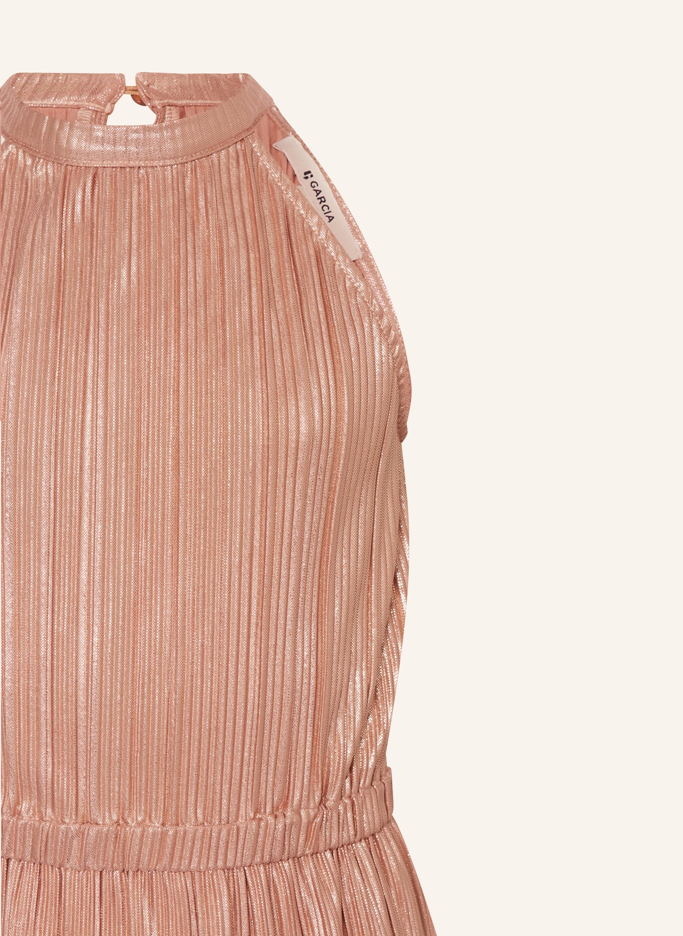 GARCIA Plisseekleid, Farbe: BEIGE (Bild 3)