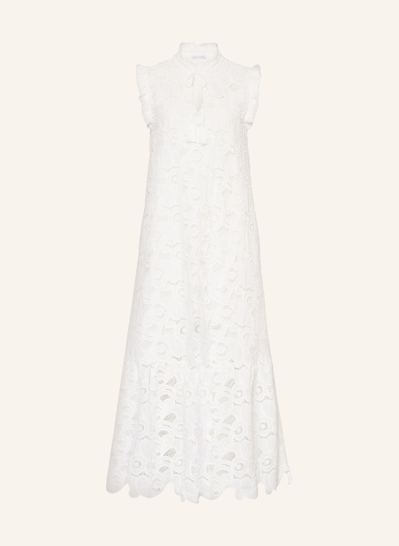 MRS & HUGS Dress made of broderie anglaise, Color: WHITE (Image 1)