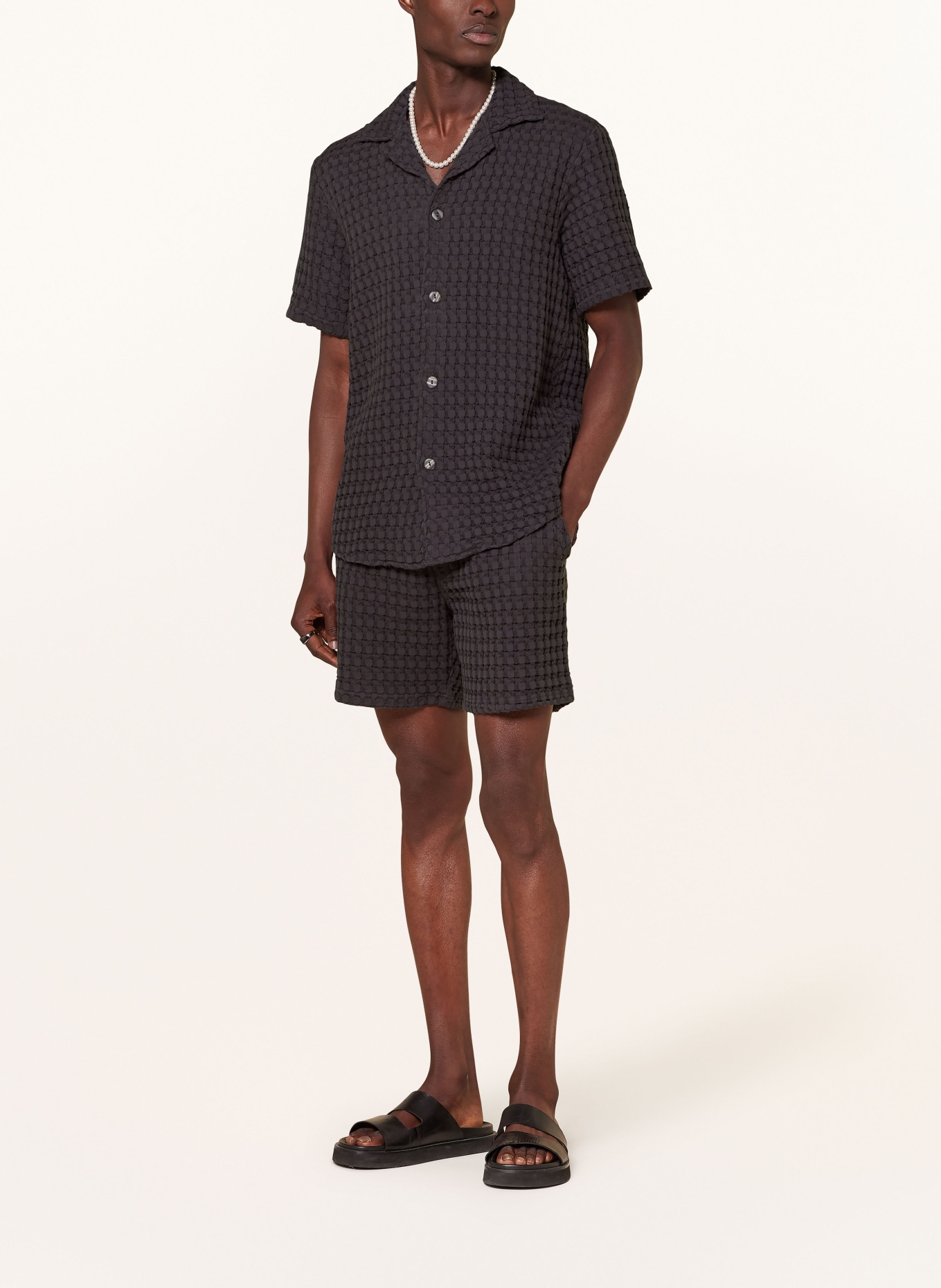 OAS Resort shirt NEARLY BLACK comfort fit, Color: BLACK (Image 2)
