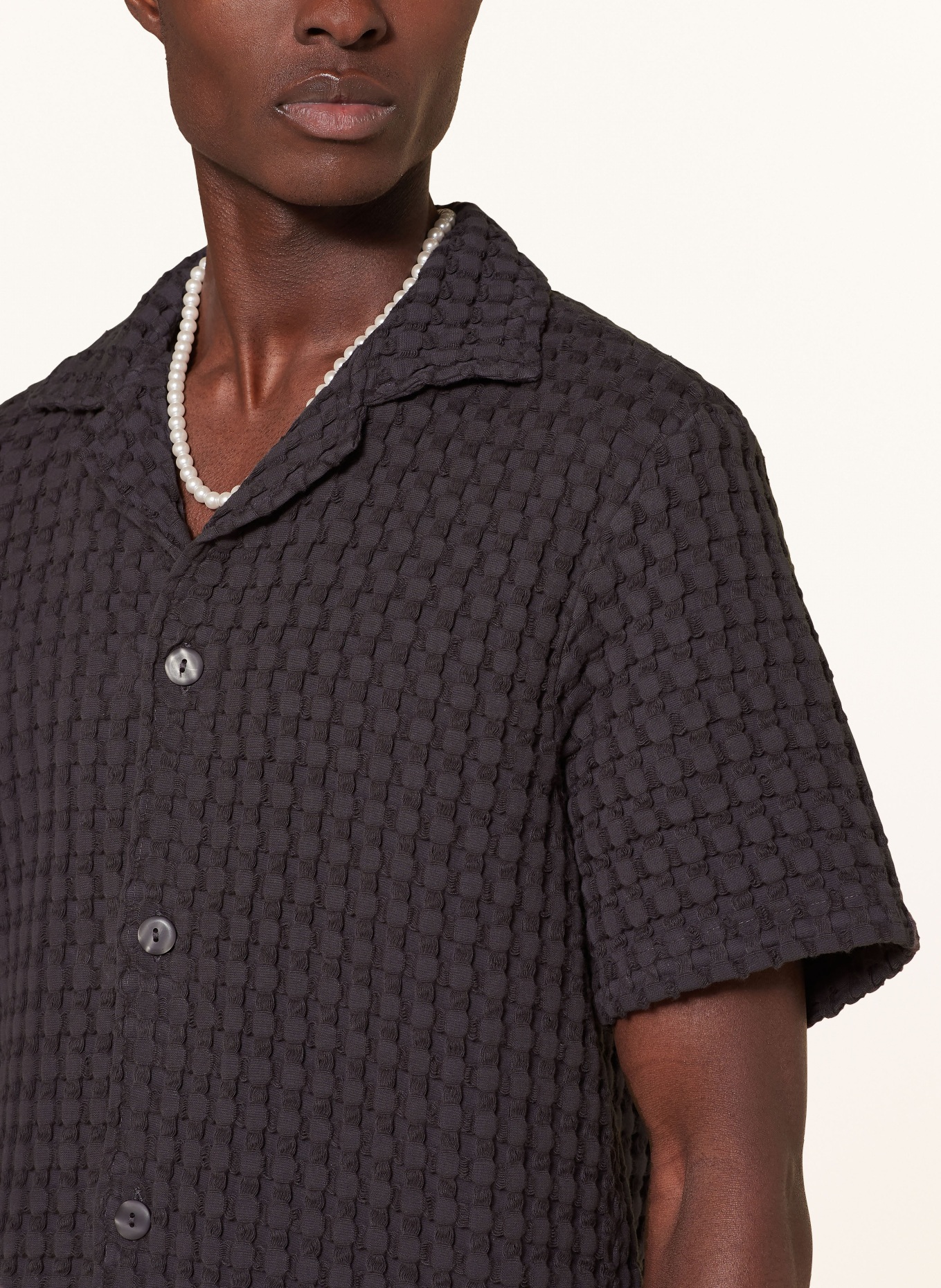 OAS Resorthemd NEARLY BLACK Comfort Fit, Farbe: SCHWARZ (Bild 4)
