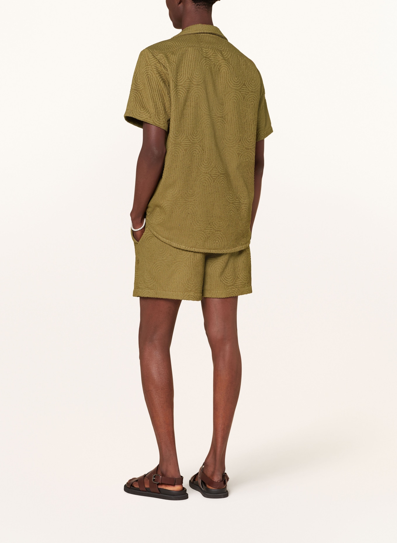 OAS Terry cloth shorts ZABYRINTH, Color: OLIVE (Image 3)
