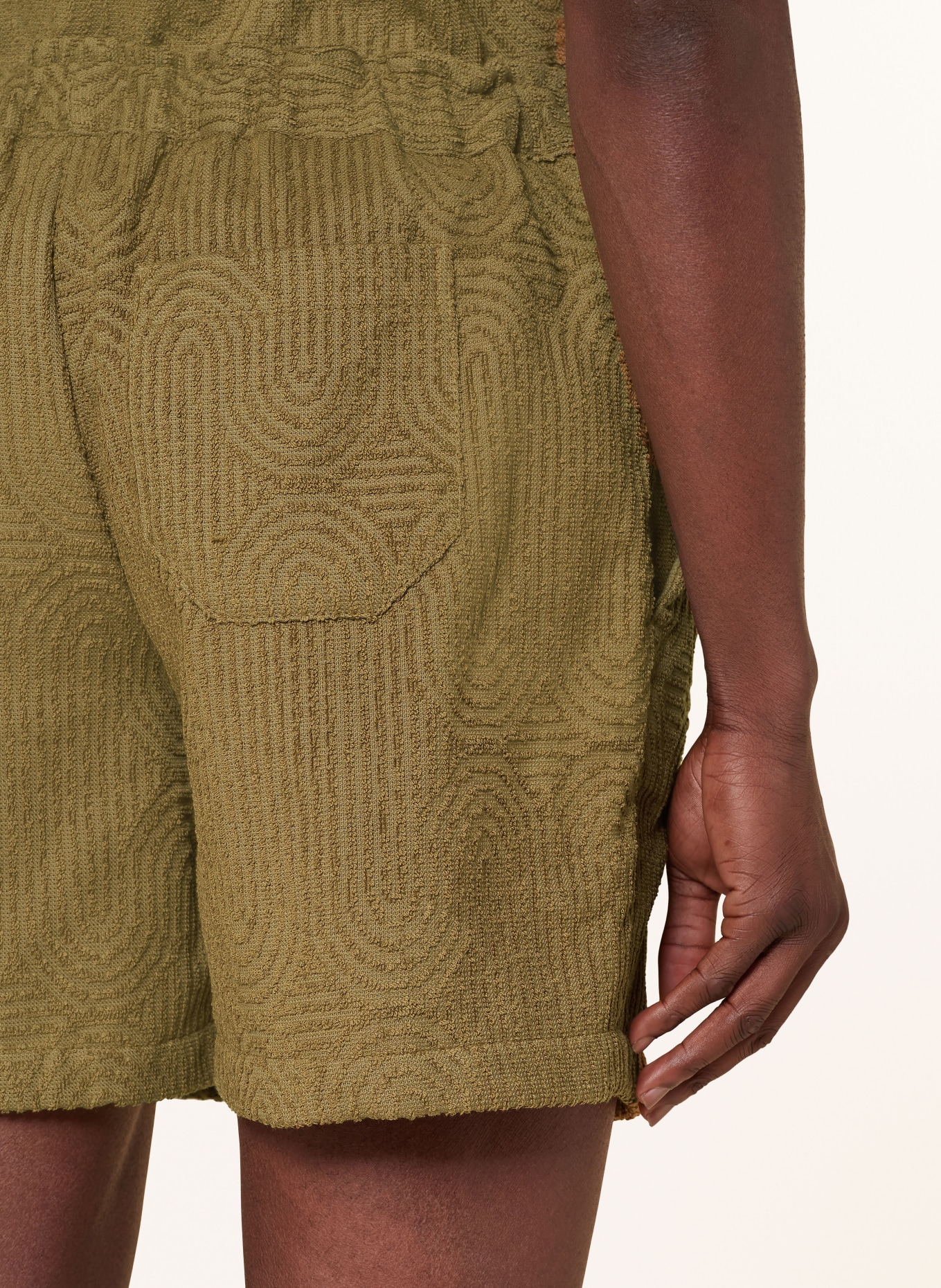 OAS Terry cloth shorts ZABYRINTH, Color: OLIVE (Image 6)