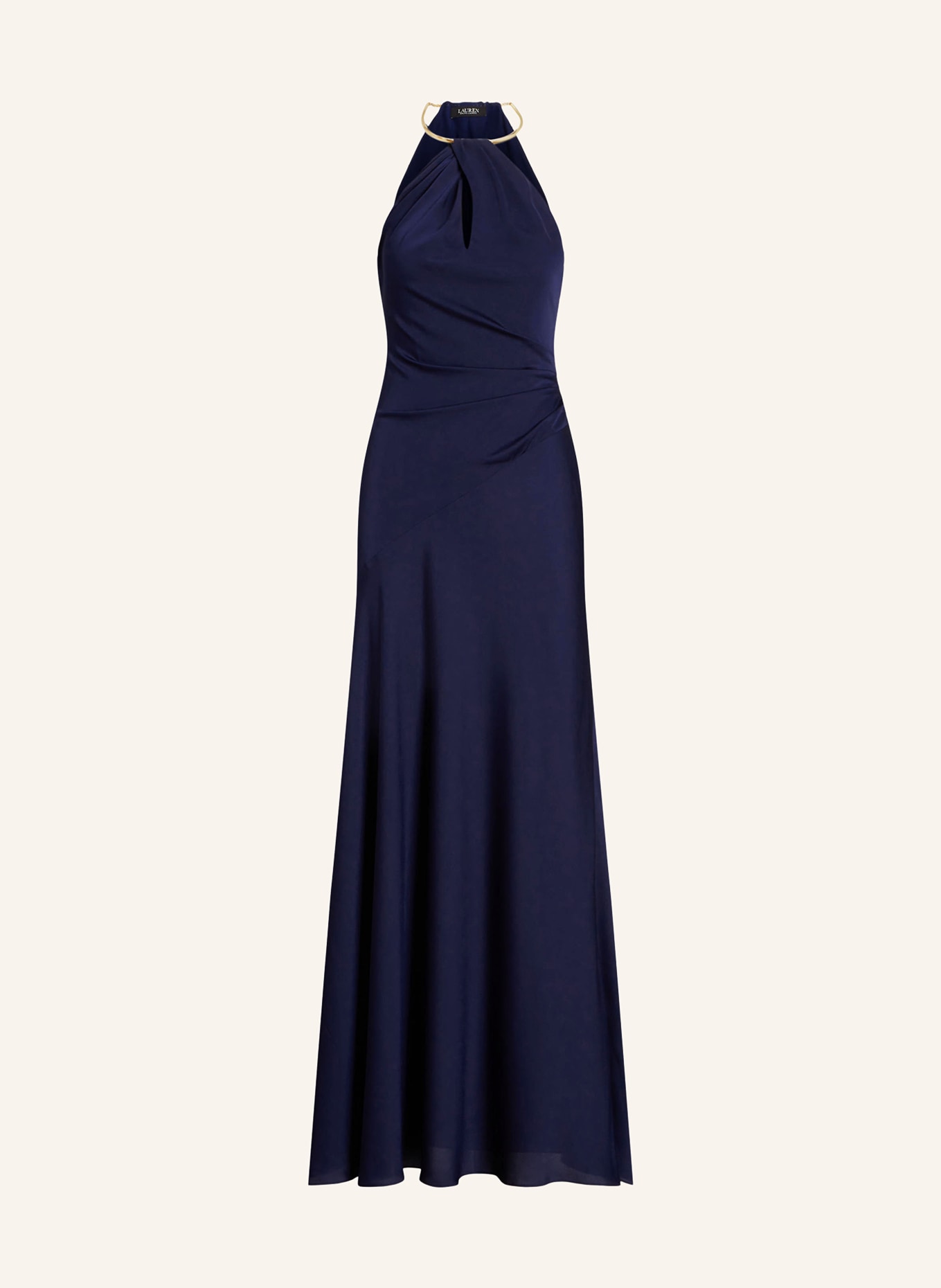 Ralph lauren navy blue evening gown cheap