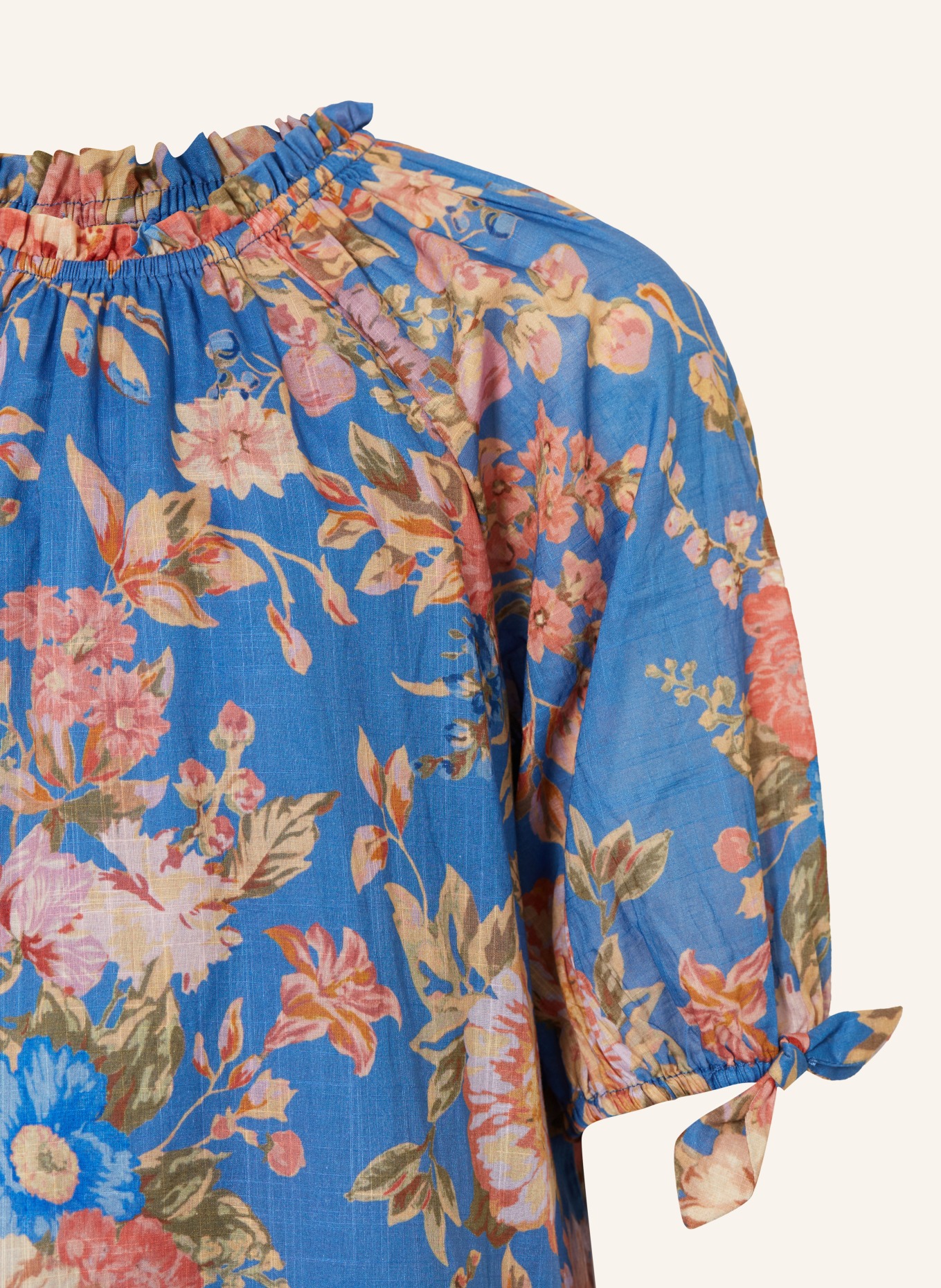 ZIMMERMANN Kleid AUGUST, Farbe: BLAU/ HELLROT/ BEIGE (Bild 3)