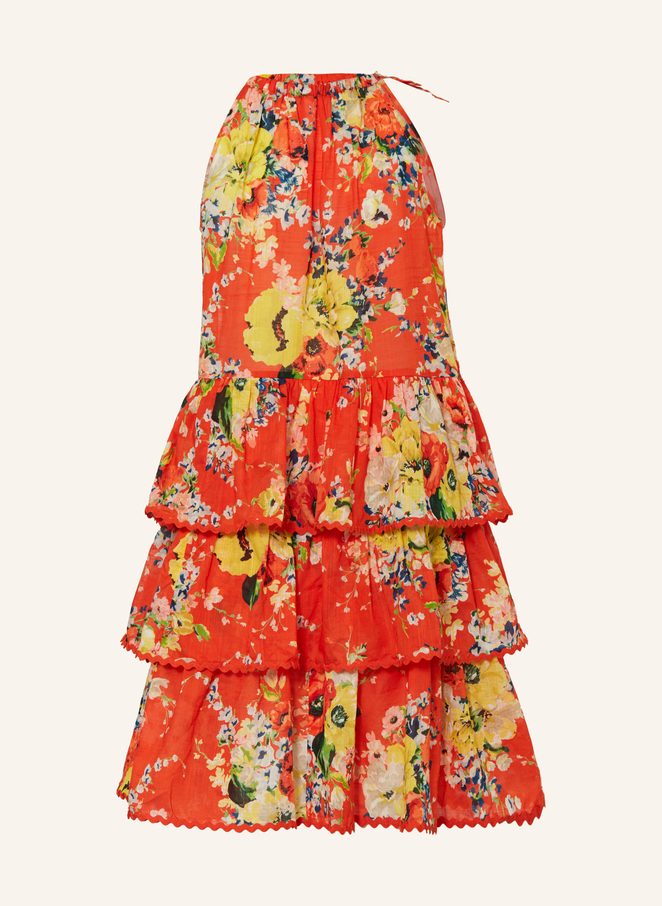 ZIMMERMANN Kleid ALIGHT mit Volants, Farbe: ROT/ GELB/ BLAU (Bild 2)