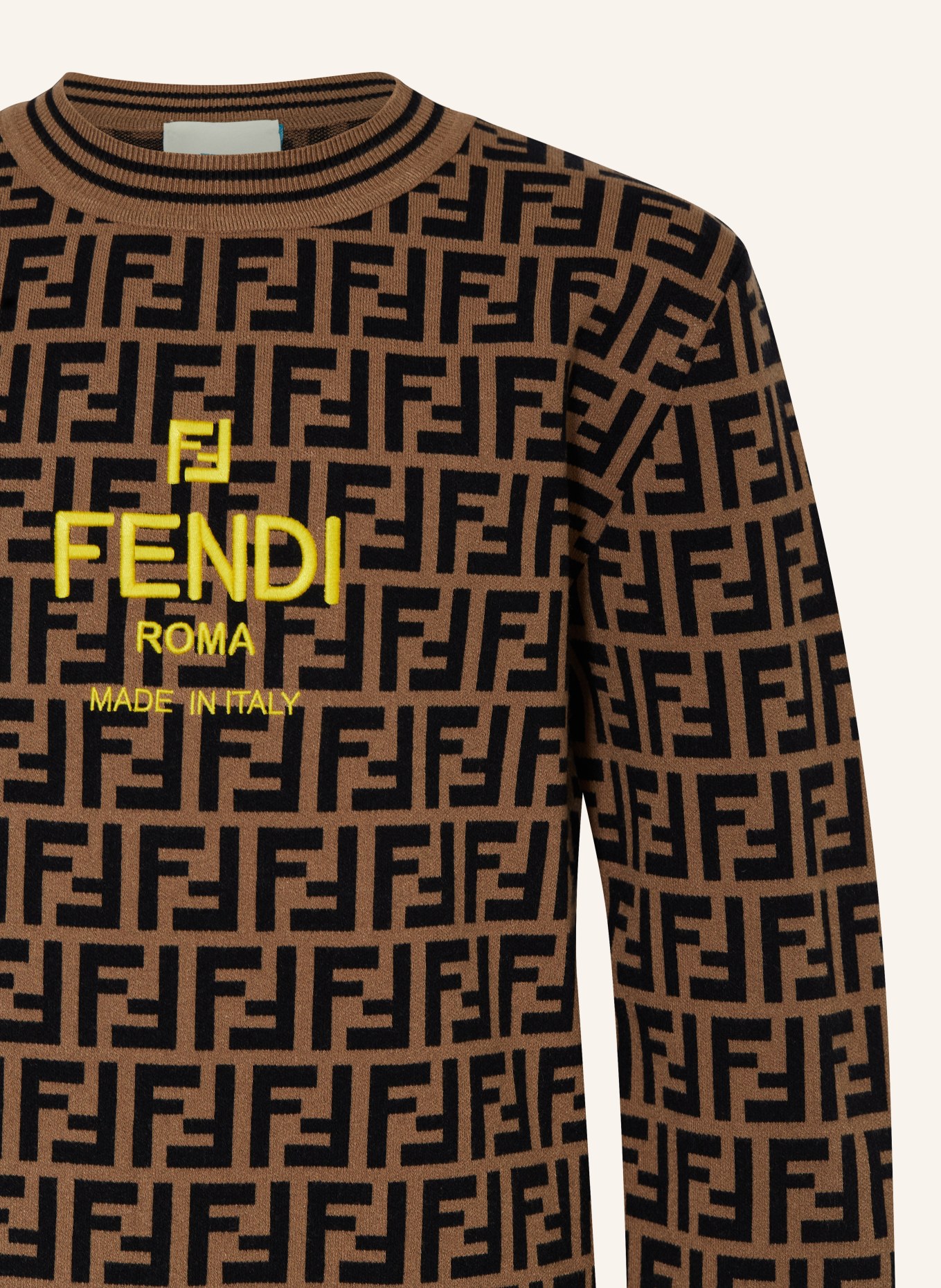 FENDI Pullover, Farbe: BRAUN/ DUNKELBRAUN (Bild 3)