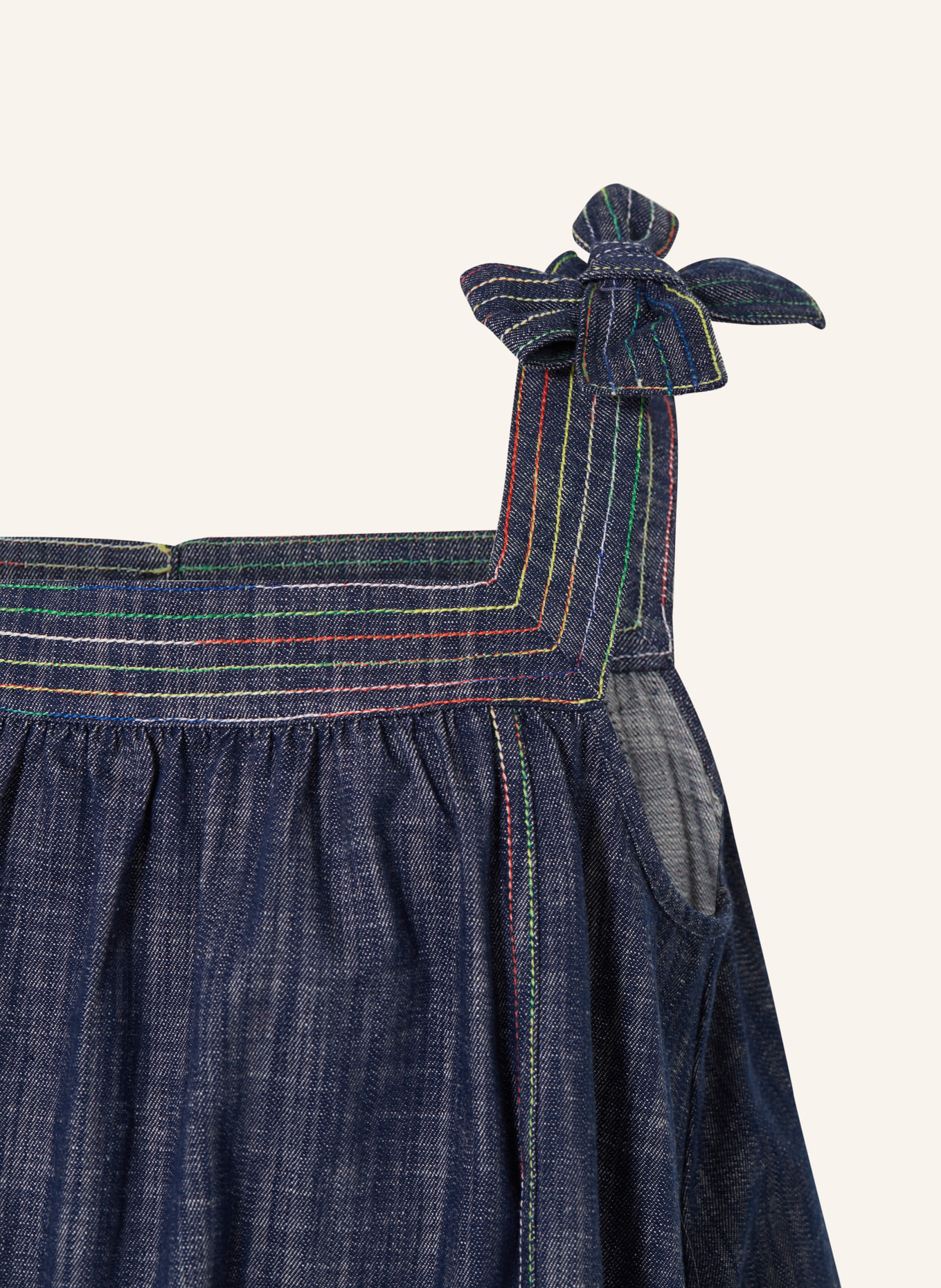 ZIMMERMANN Sukienka jeansowa ALIGHT z wolantami, Kolor: NIEBIESKI (Obrazek 3)