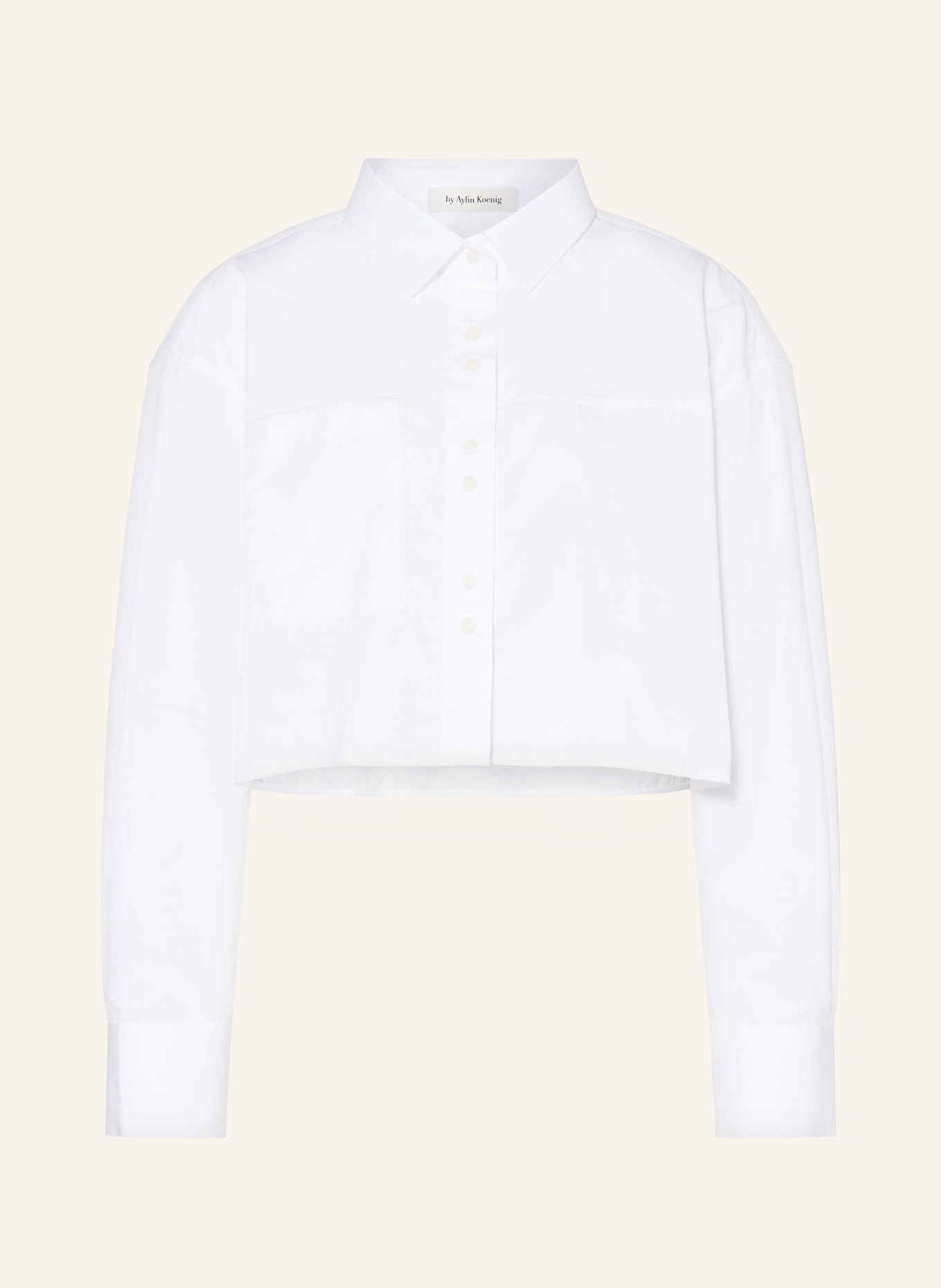 by Aylin Koenig Cropped shirt blouse TILLI, Color: WHITE (Image 1)