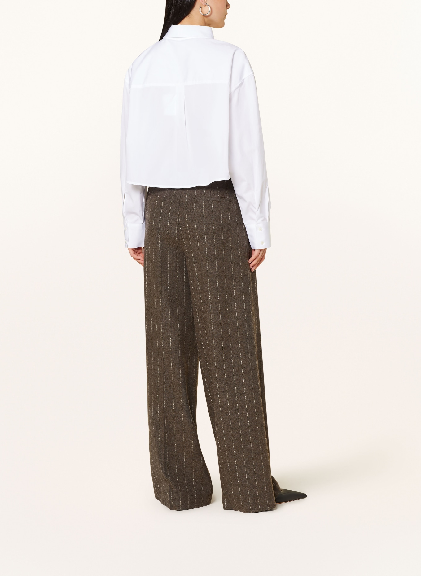 by Aylin Koenig Cropped shirt blouse TILLI, Color: WHITE (Image 3)