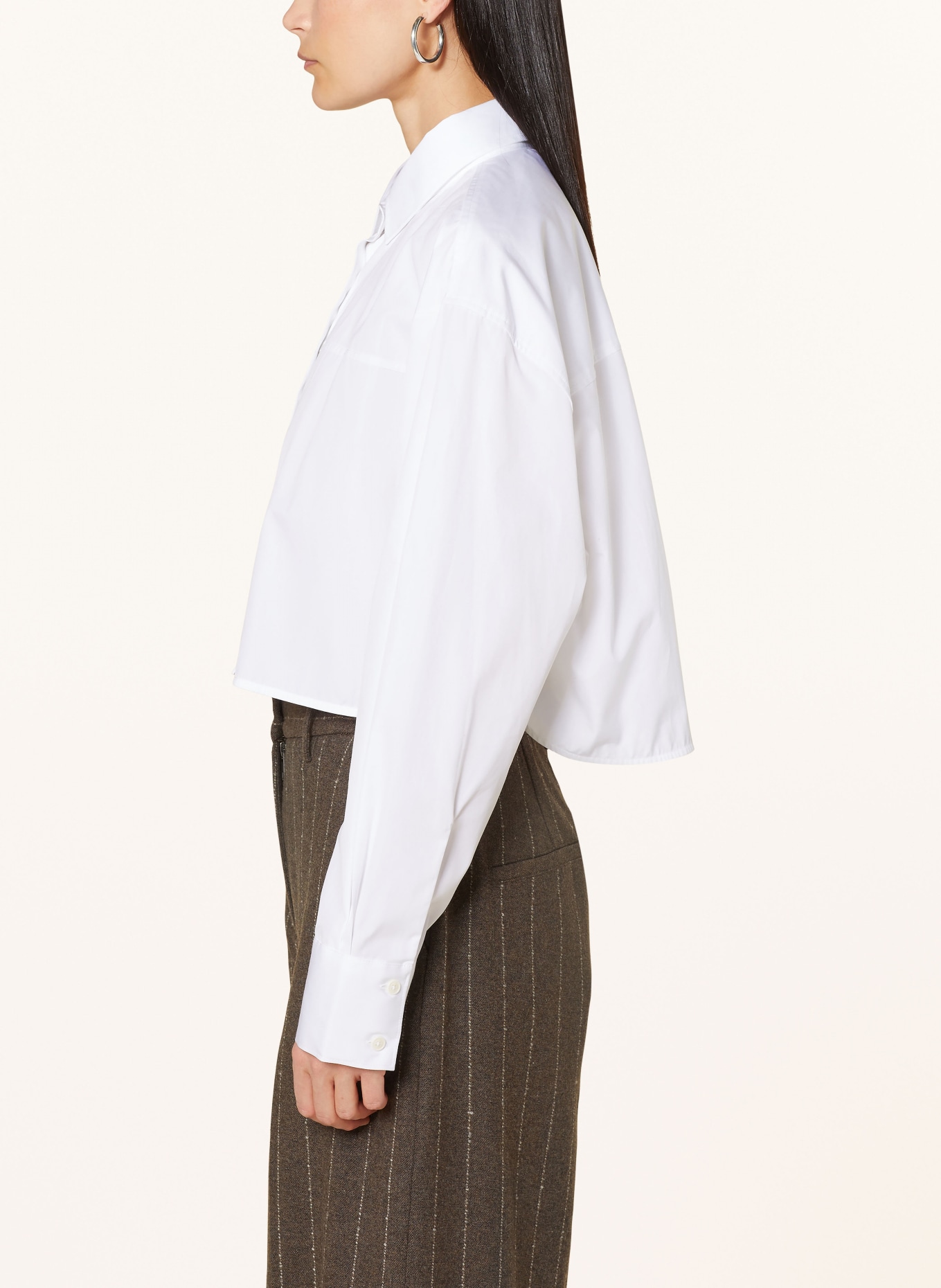by Aylin Koenig Cropped shirt blouse TILLI, Color: WHITE (Image 4)