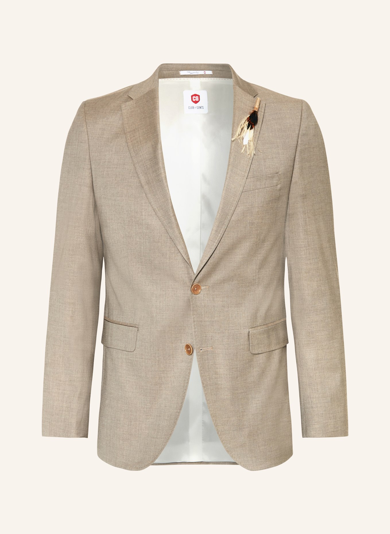 CG - CLUB of GENTS Suit jacket CG PAUL slim fit, Color: 71 BRAUN HELL (Image 1)