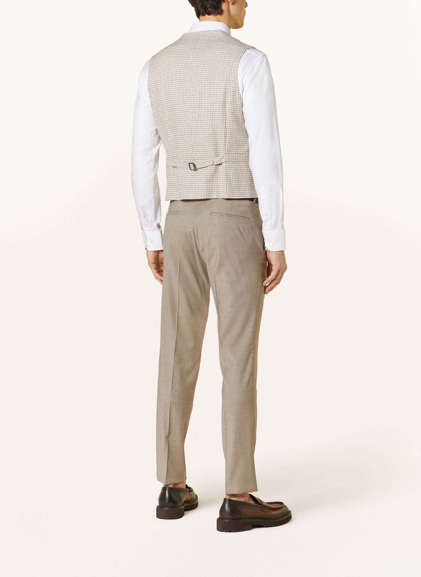 CG - CLUB of GENTS Suit vest slim fit, Color: 71 BRAUN HELL (Image 3)