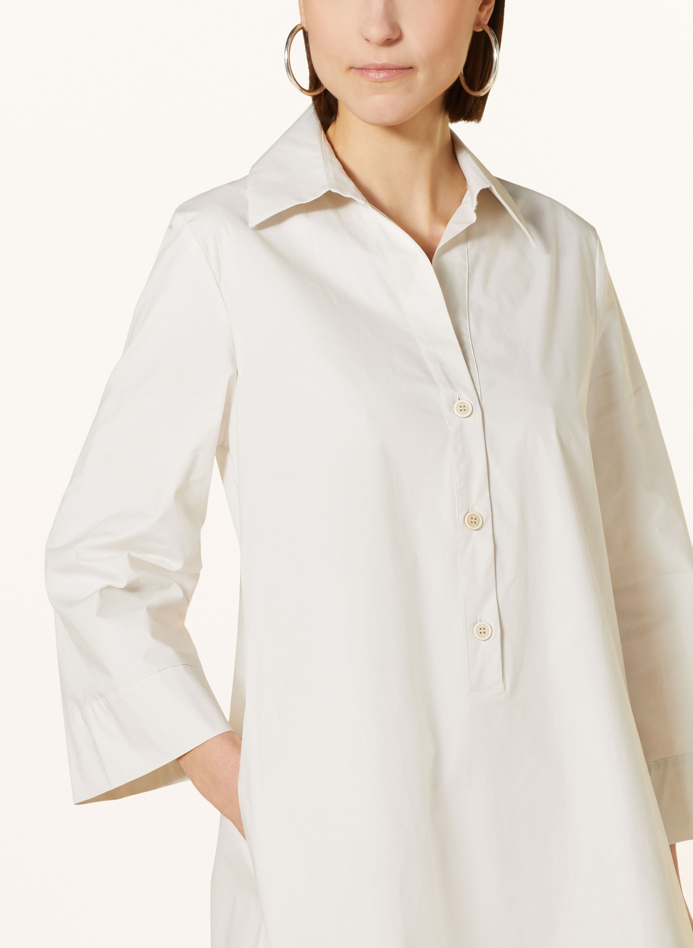 ANTONELLI firenze Shirt dress MAMELI with 3/4 sleeves, Color: CREAM (Image 4)