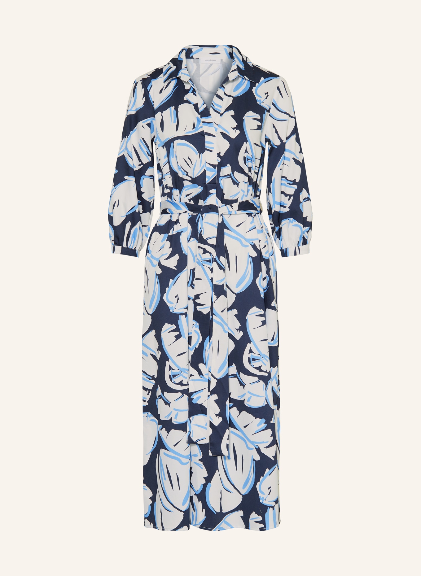 darling harbour Kleid mit 3/4-Arm, Farbe: MARINE/WEISS (Bild 1)