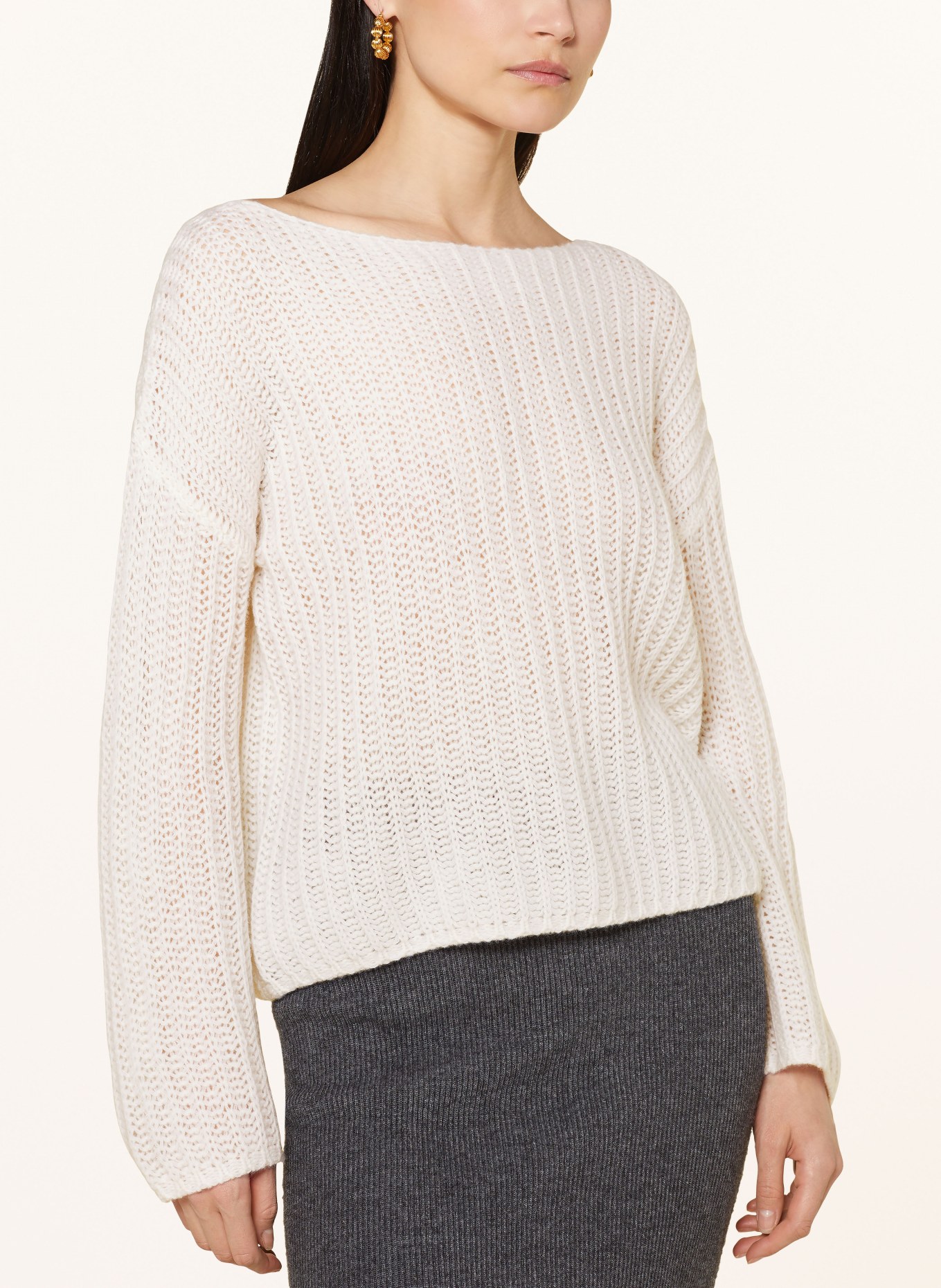 FFC Sweater with cashmere, Color: WHITE (Image 4)