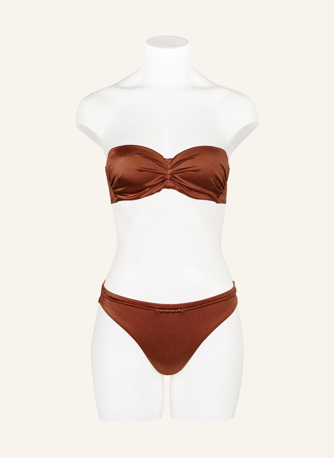 CYELL Bandeau bikini top TREASURE CEDAR, Color: DARK ORANGE (Image 5)