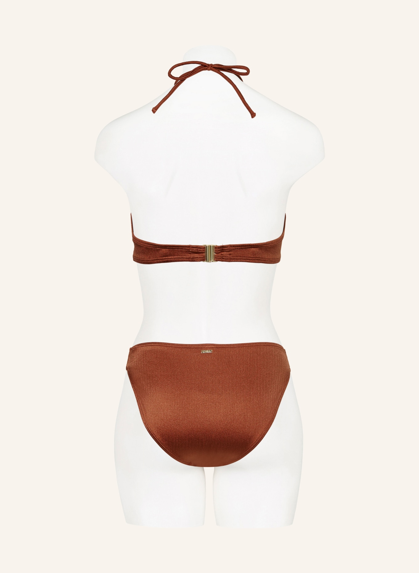 CYELL Bandeau bikini top TREASURE CEDAR, Color: DARK ORANGE (Image 7)