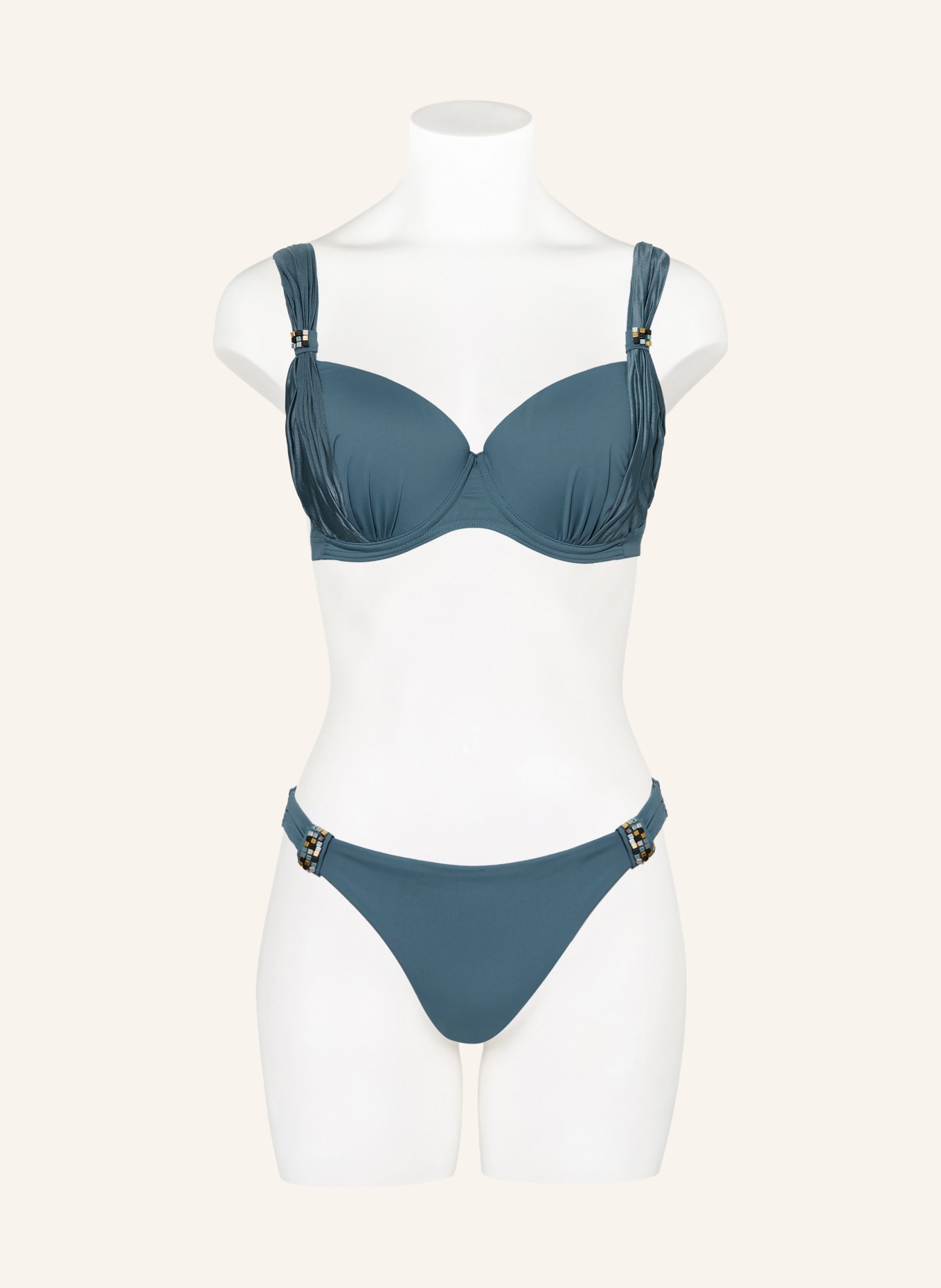 CYELL Underwired bikini top SUMMER SILENCE with decorative gems, Color: BLUE (Image 2)