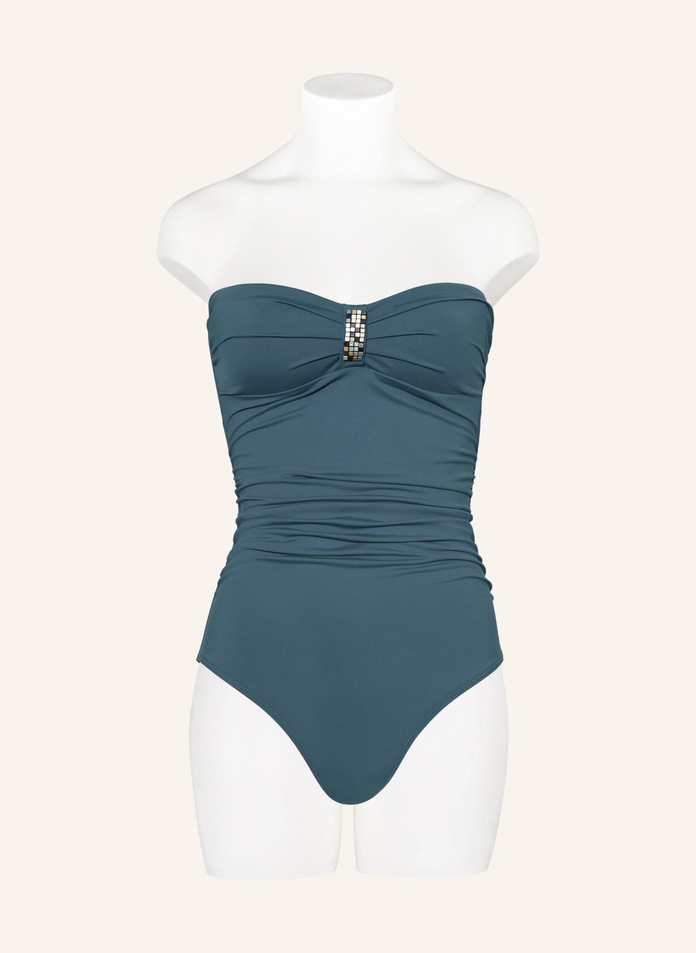 CYELL Swimsuit SUMMER SILENCE with decorative gems, Color: BLUE GRAY (Image 5)