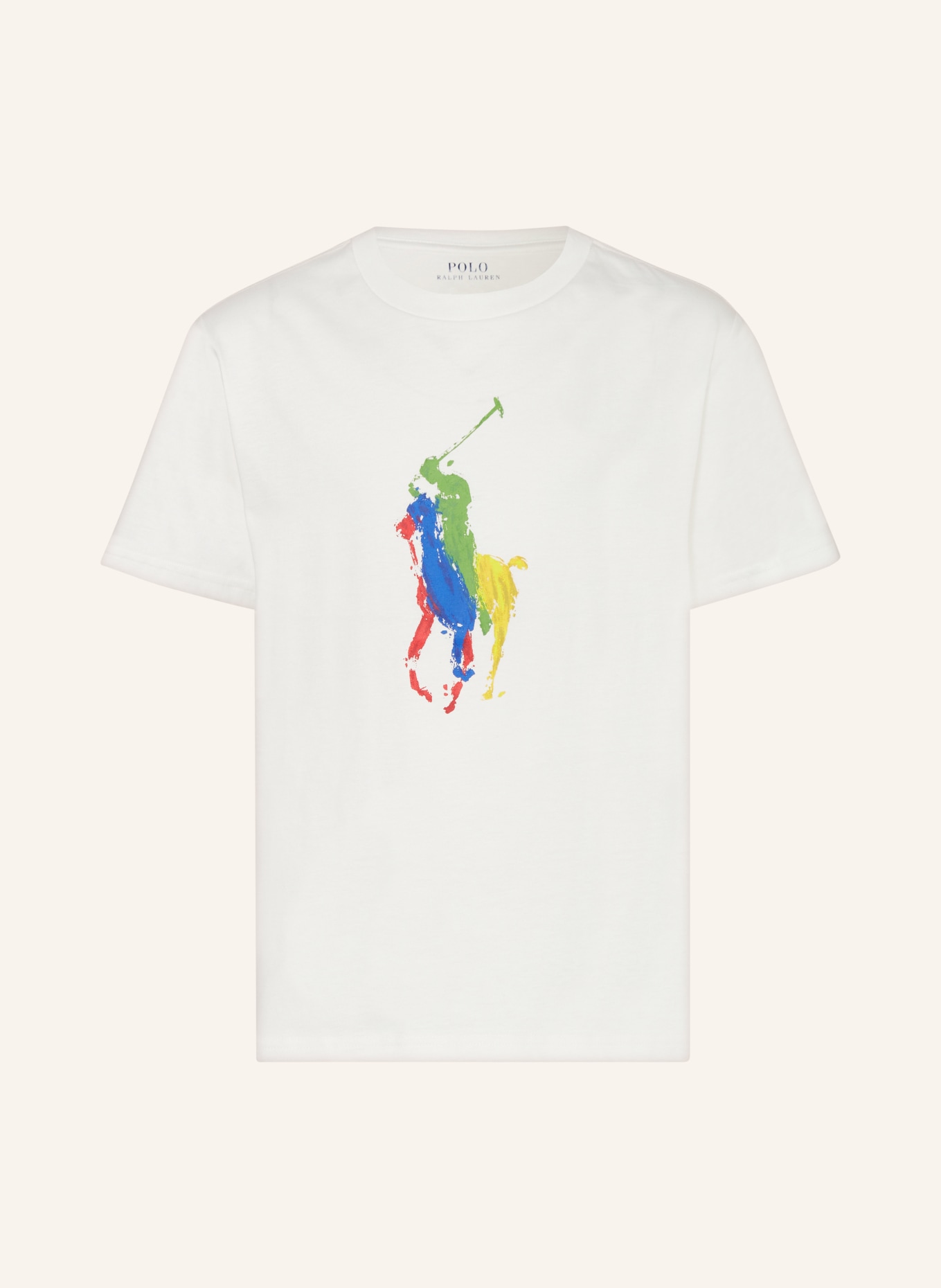 POLO RALPH LAUREN T-Shirt, Farbe: WEISS/ BLAU/ GRÜN (Bild 1)