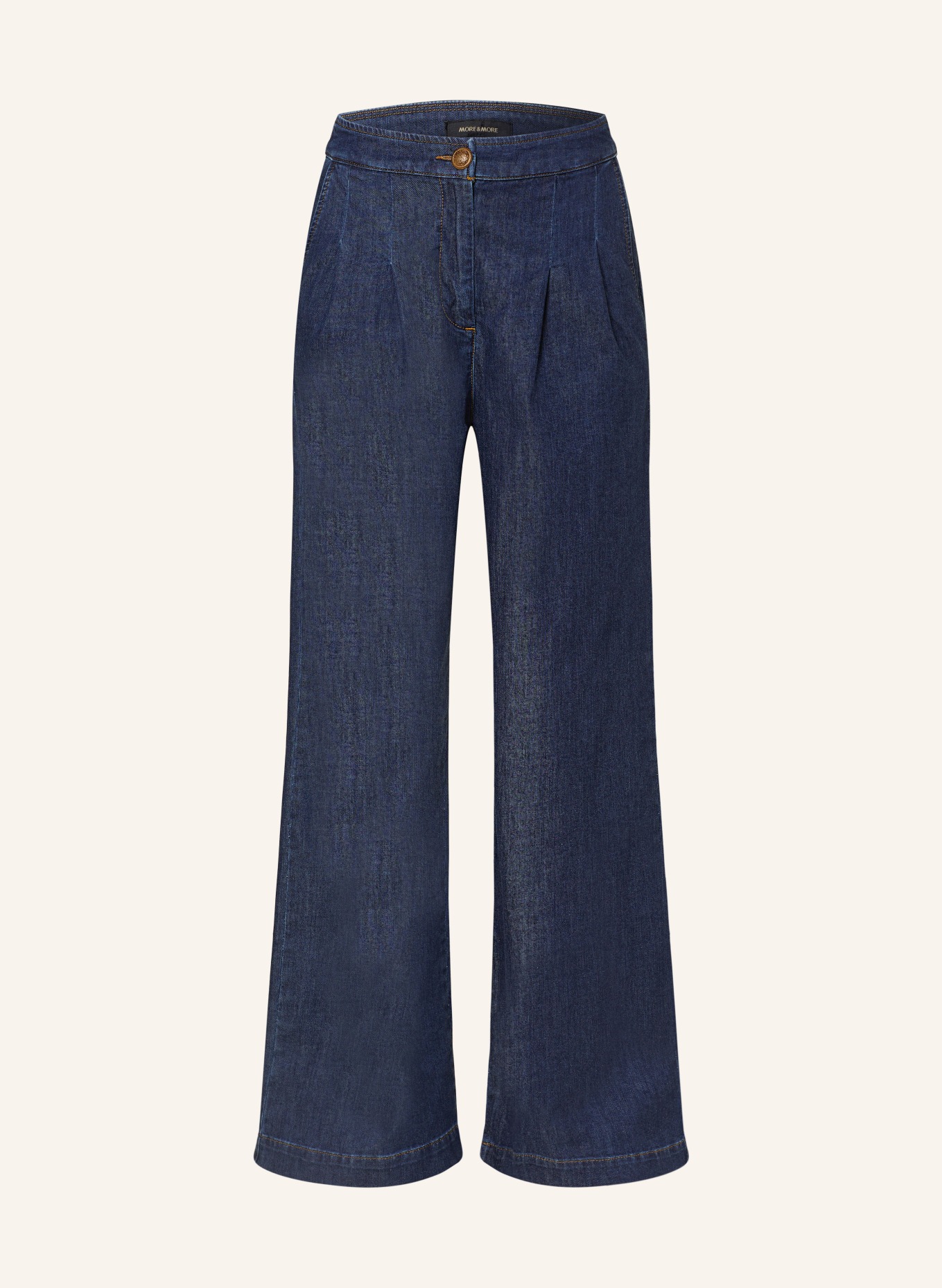 MORE & MORE Straight Jeans, Farbe: 0963 DARK BLUE DENIM (Bild 1)