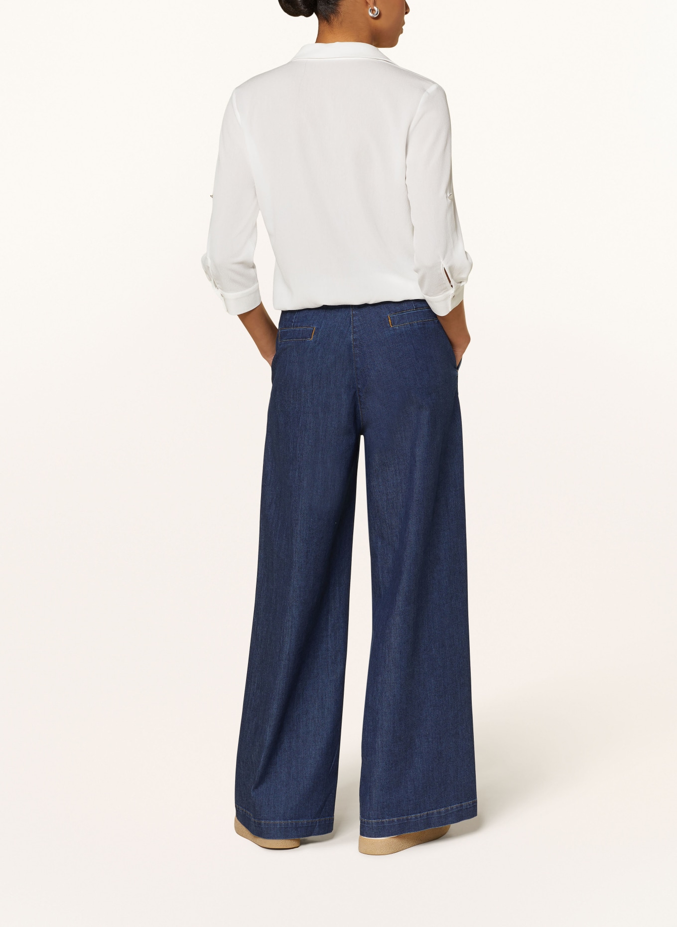 MORE & MORE Straight Jeans, Farbe: 0963 DARK BLUE DENIM (Bild 3)